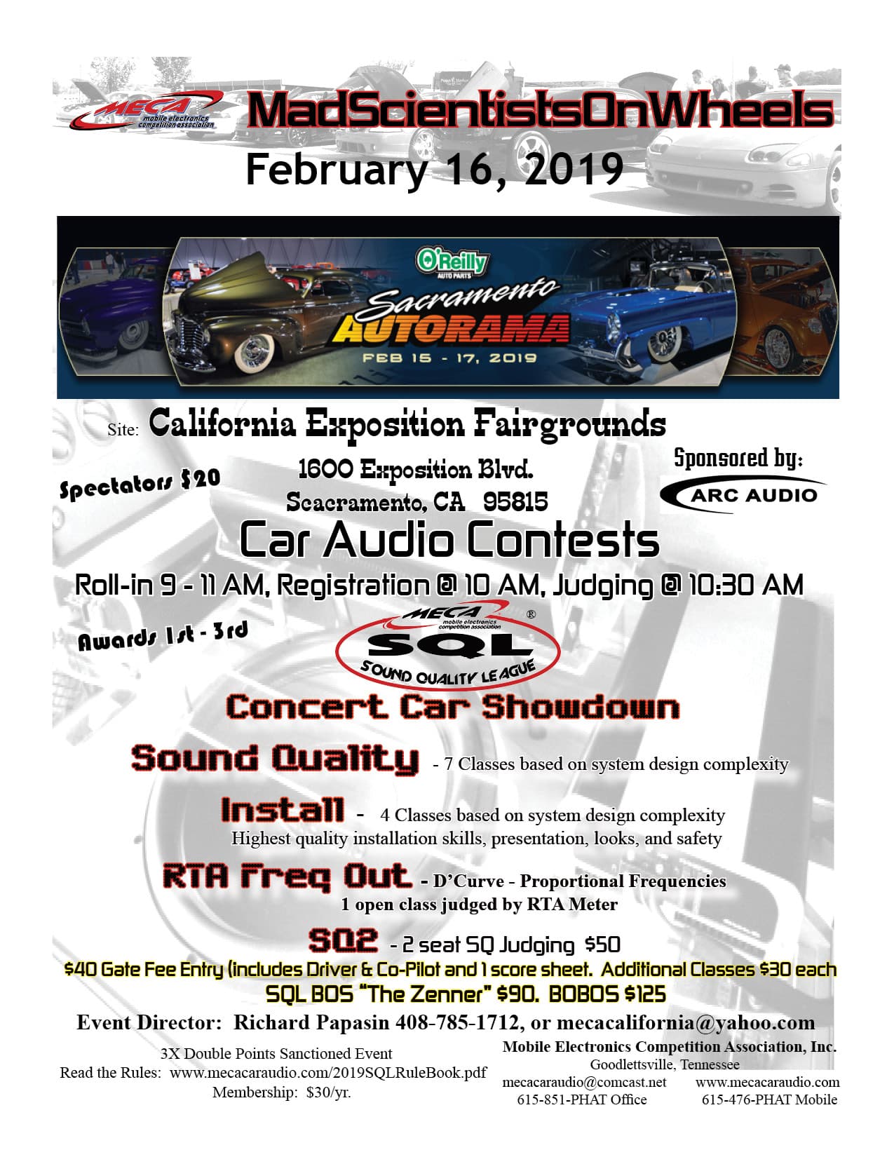 Sacramento Autorama 2019 Flyer