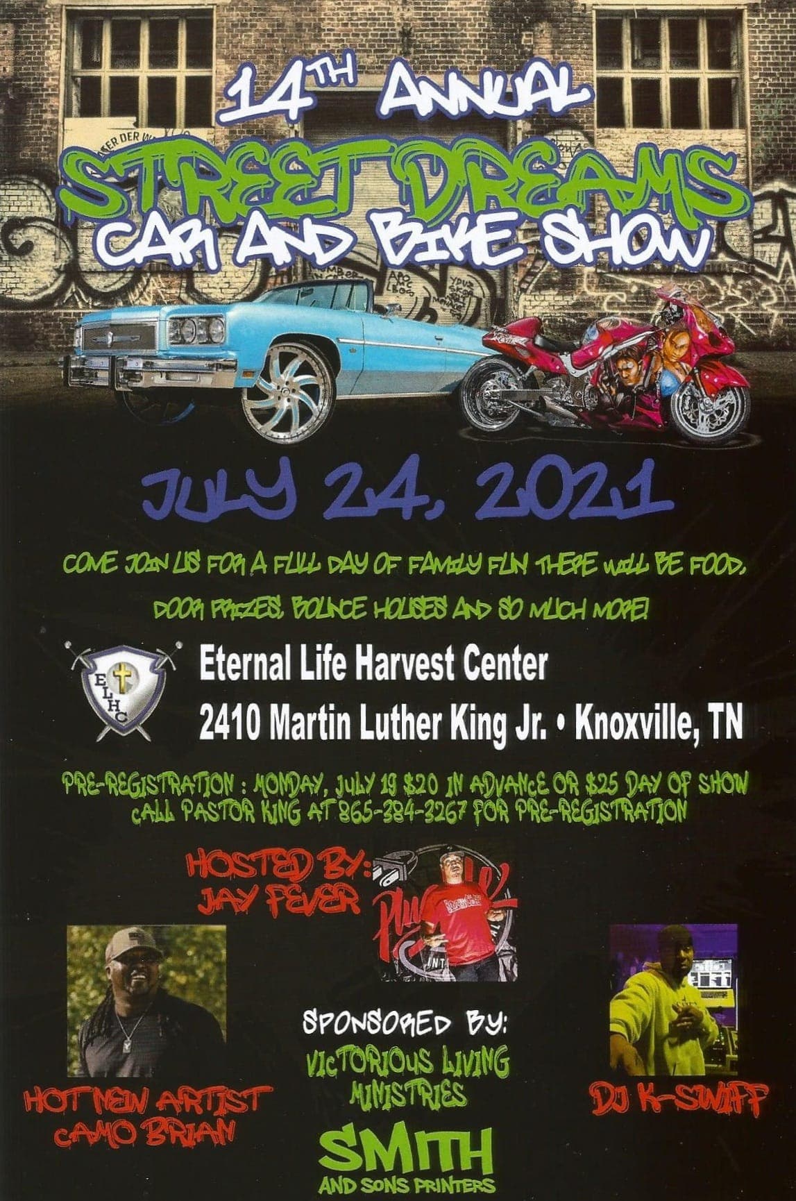 Street Dreams Car & Bike Show Flyer