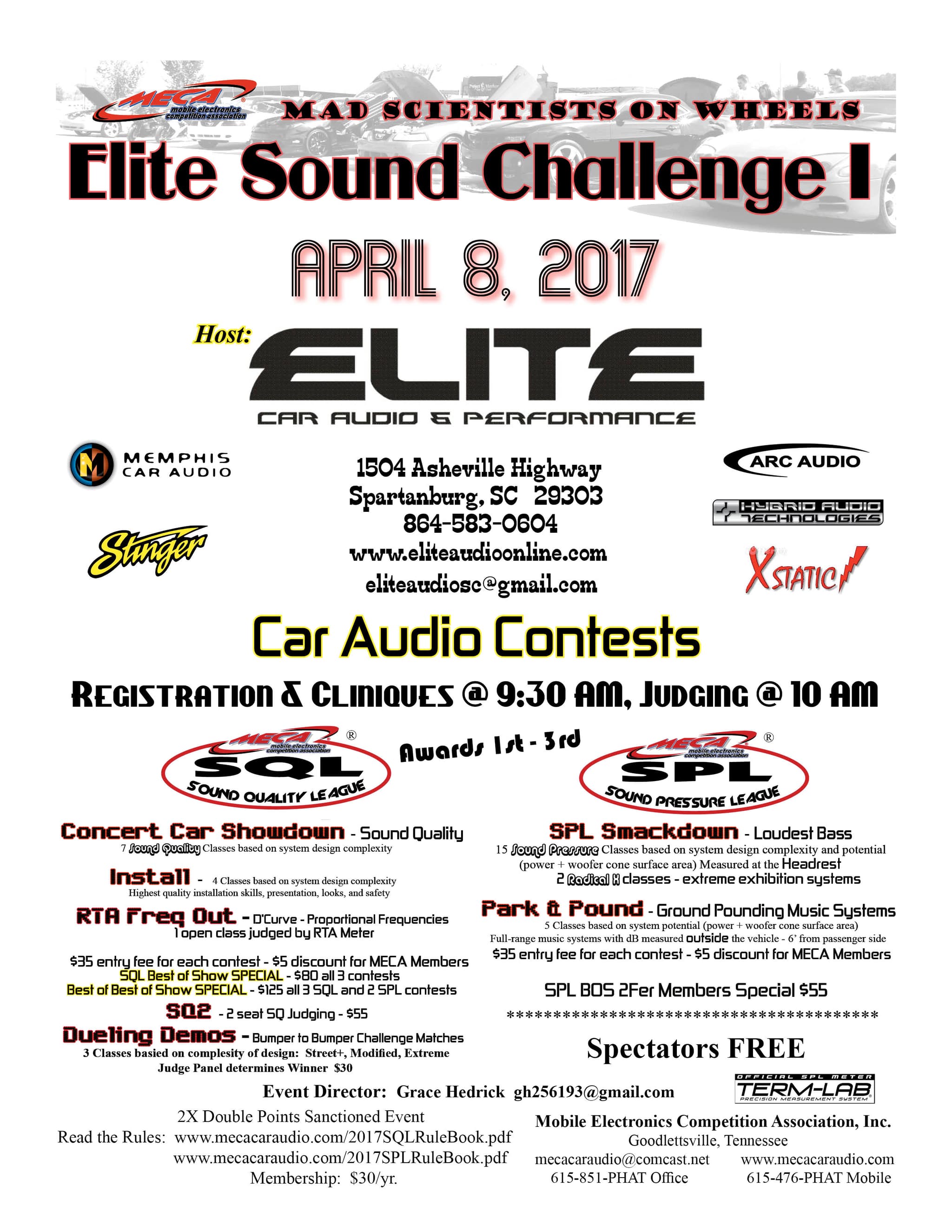 Elite Sound Challenge I Flyer