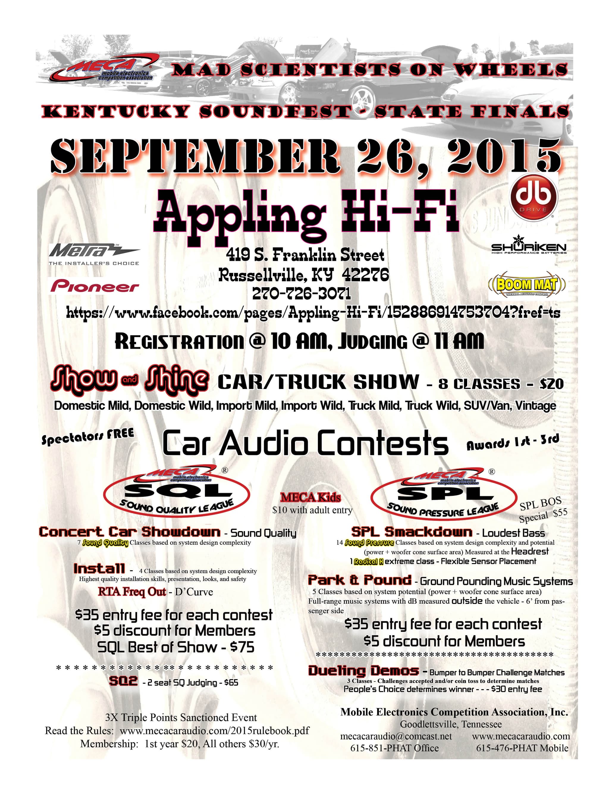 Kentucky Soundfest - State Finals Flyer