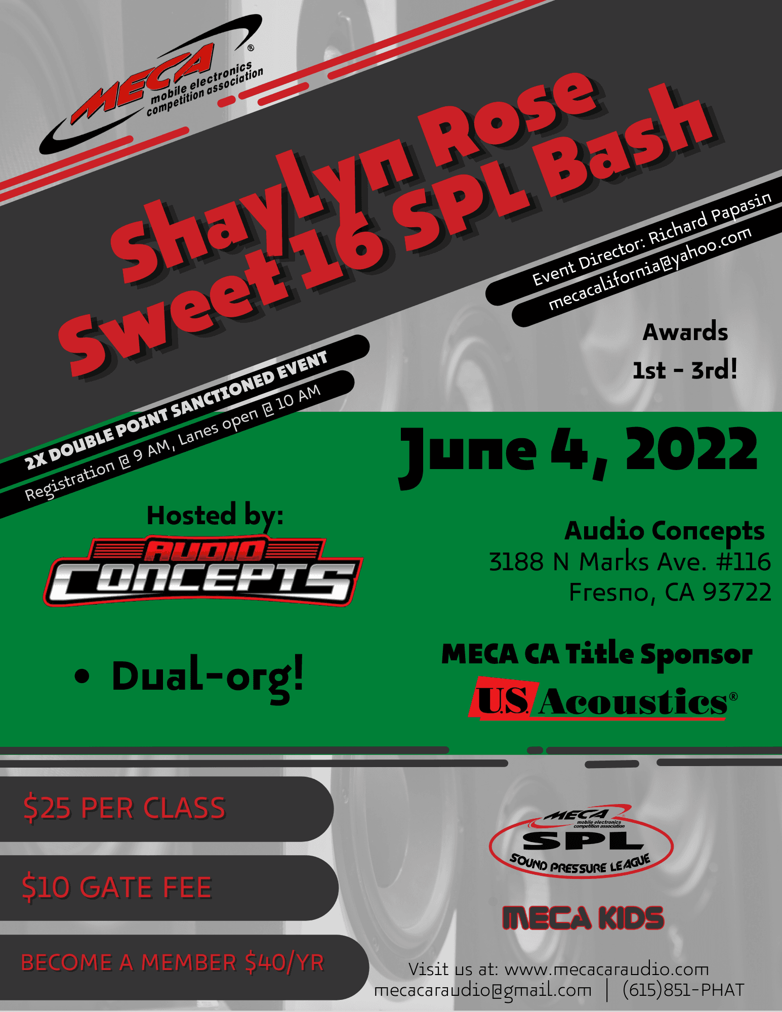 Shaylyn Rose  Sweet 16 SPL Bash Flyer