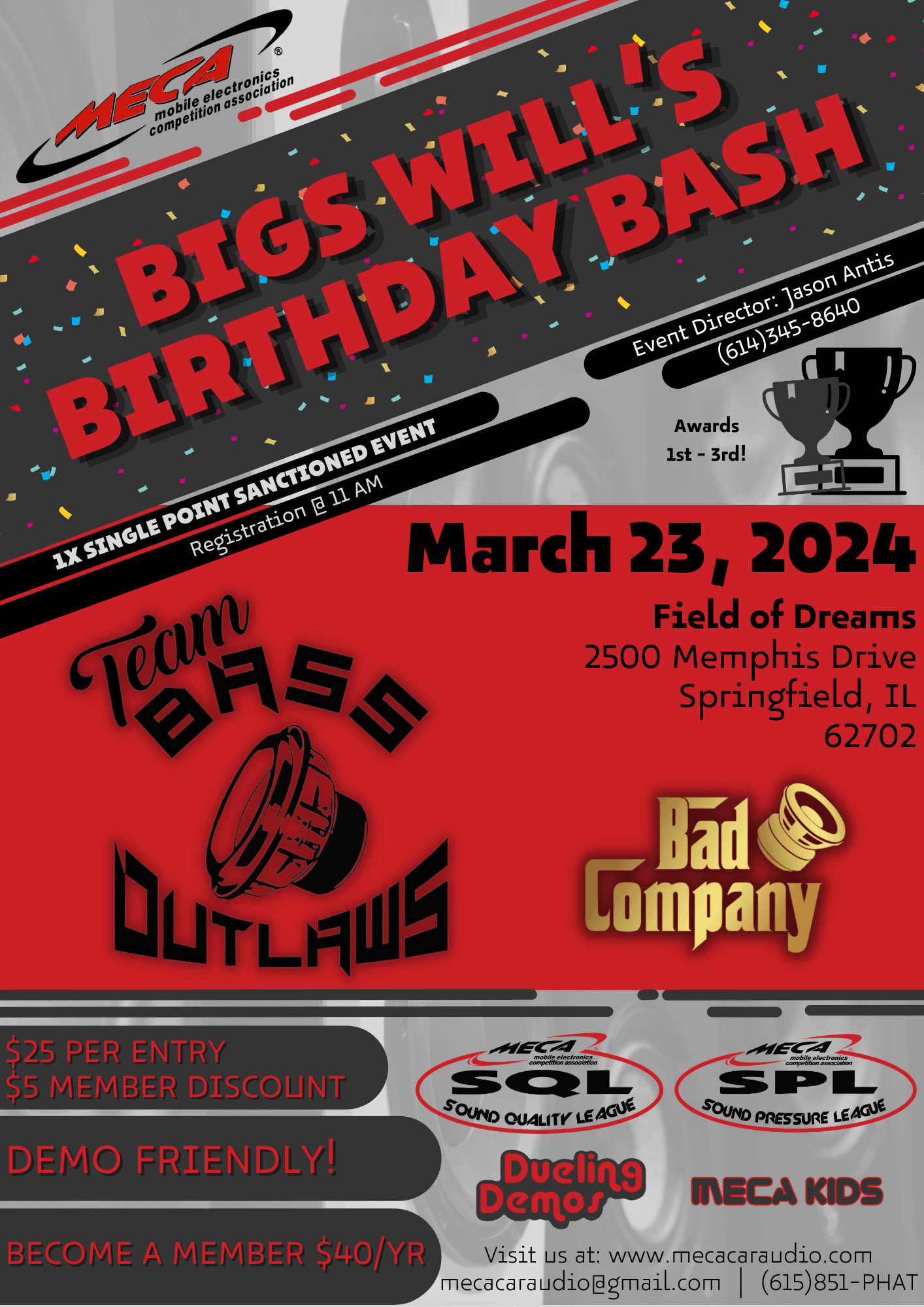 Big Will's Birthday Bash Flyer