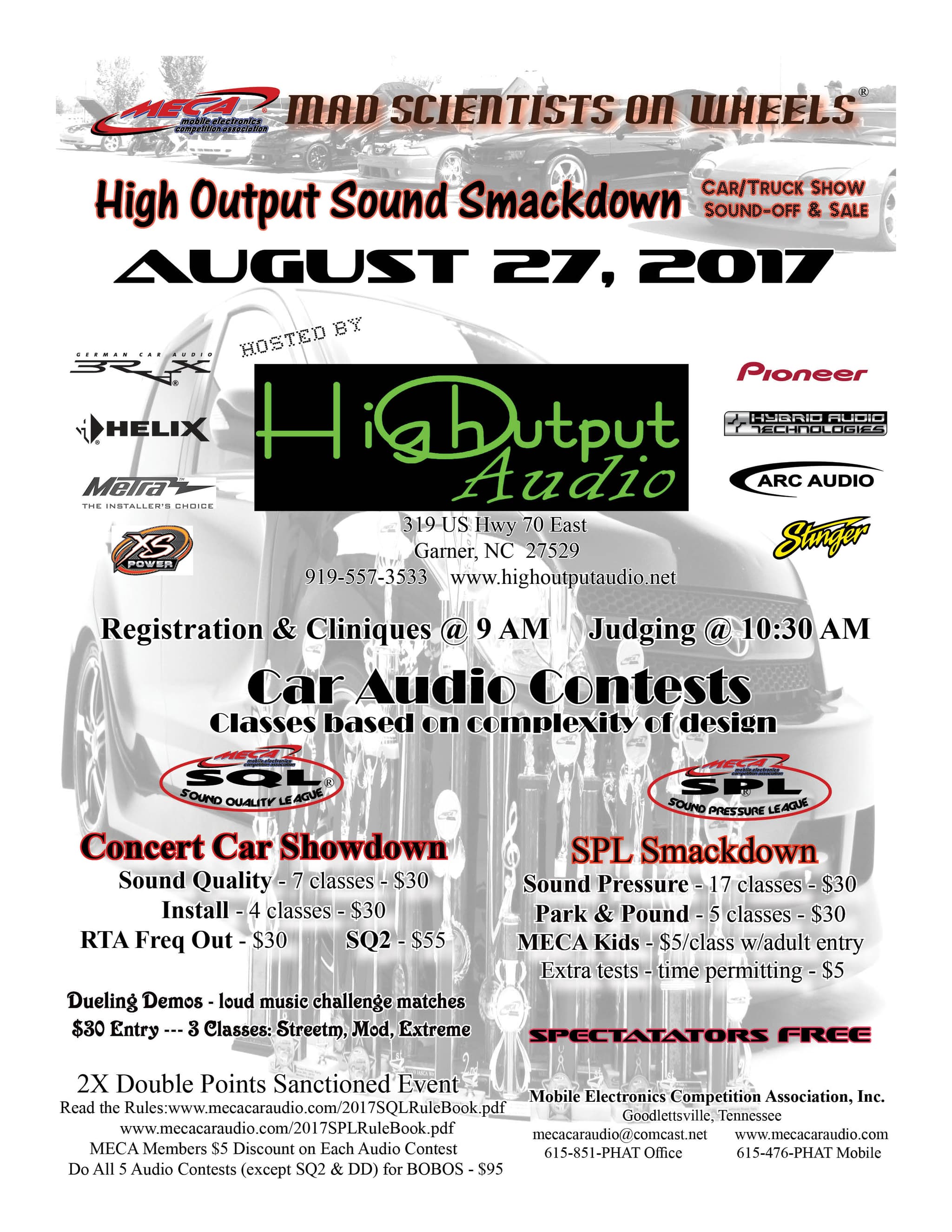 High Output Sound Smackdown Flyer