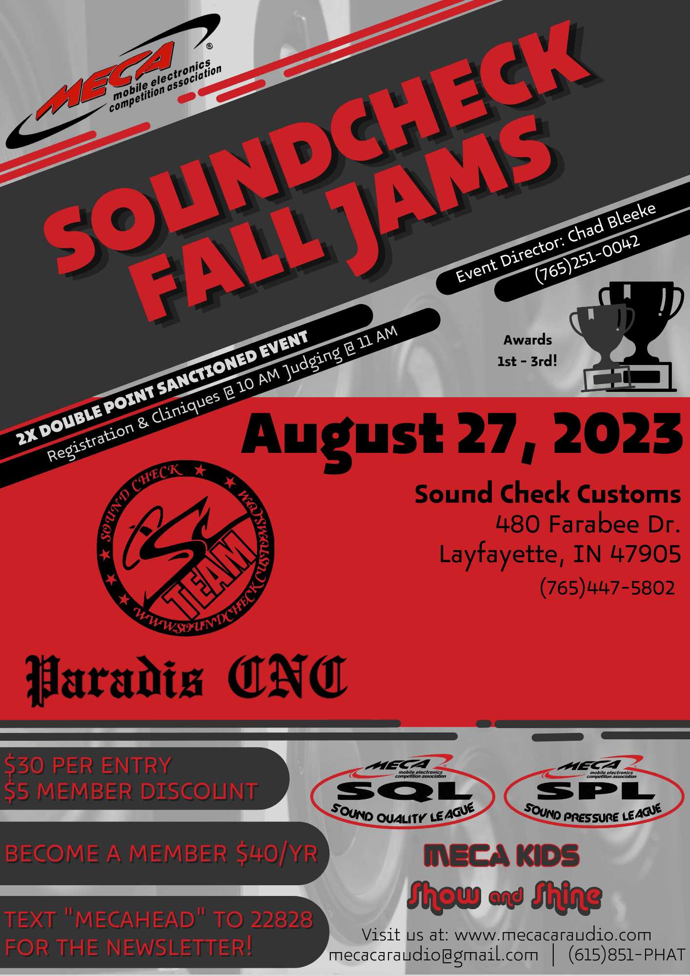 Sound Check Fall Jams Flyer