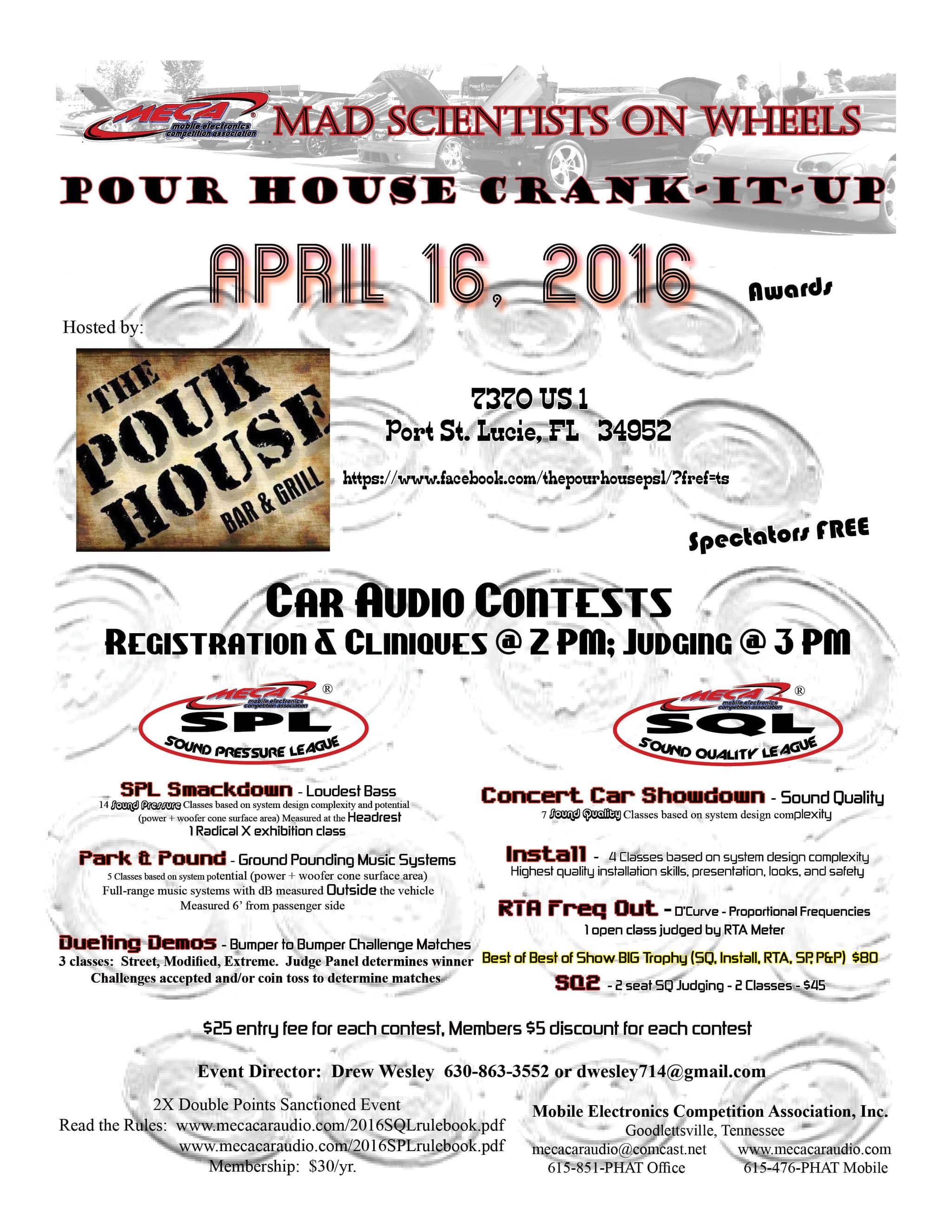 Pour House Crank It Up Flyer
