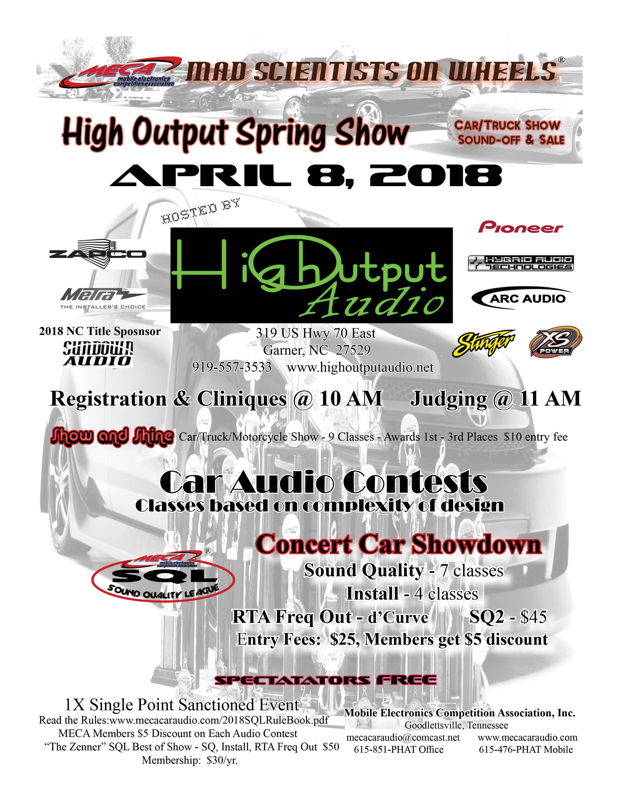 High Output Spring Show Flyer