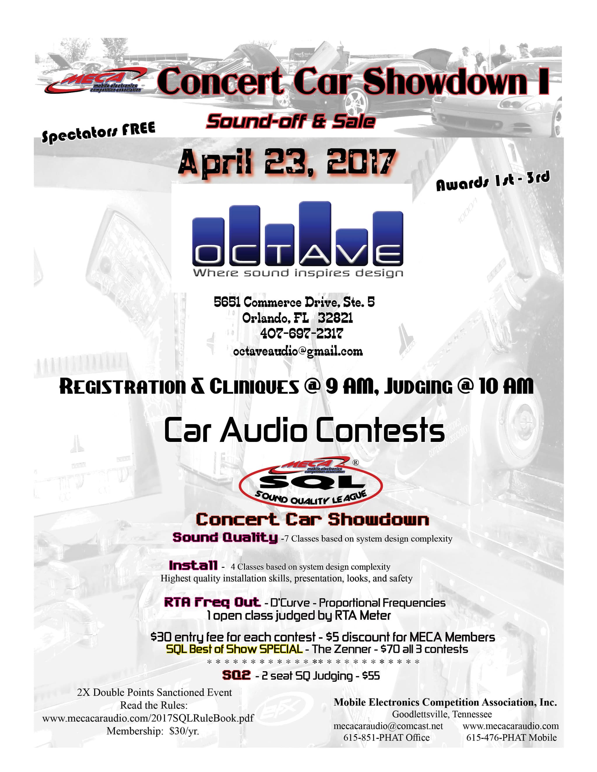 Concert Car Showdown I Flyer