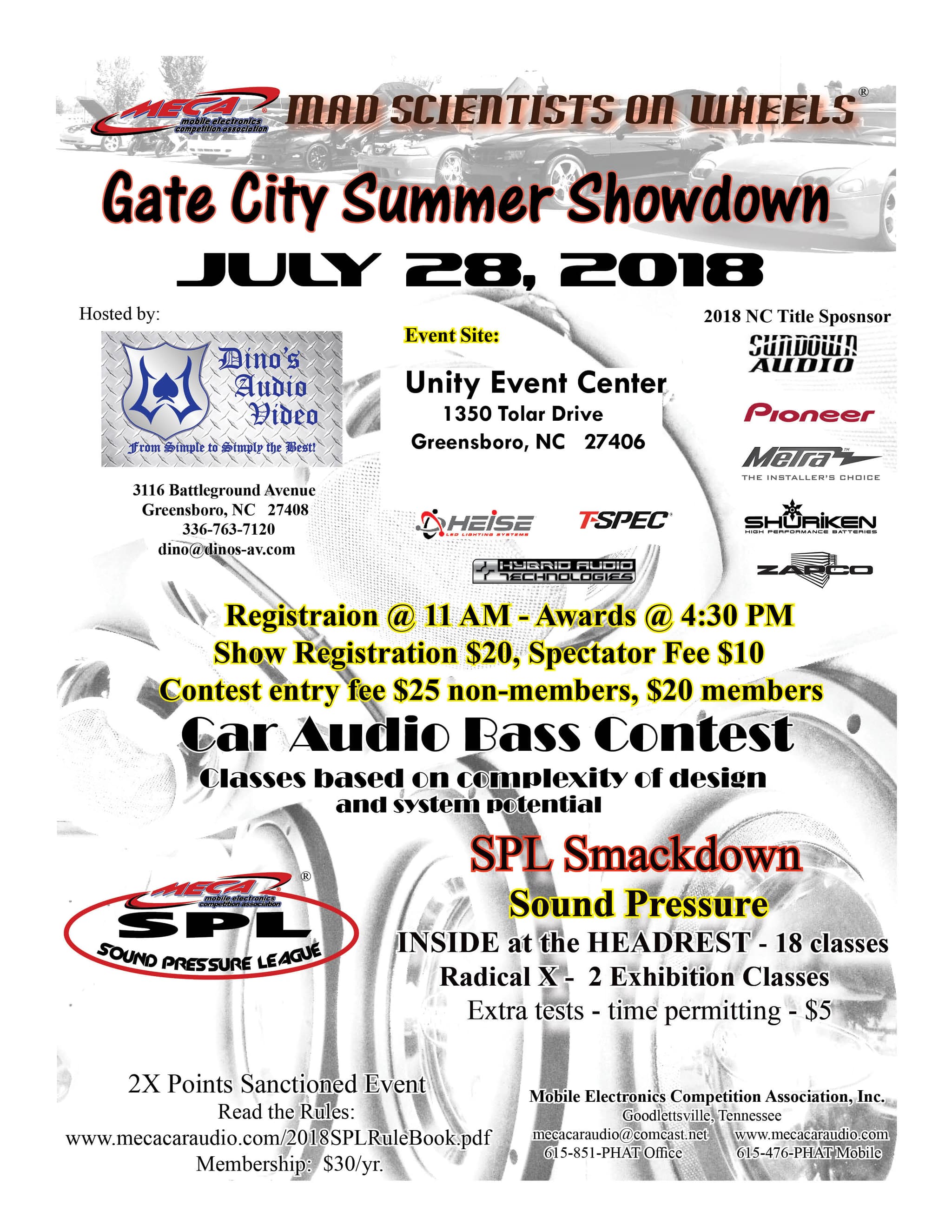 Gate City Summer Showdown Flyer