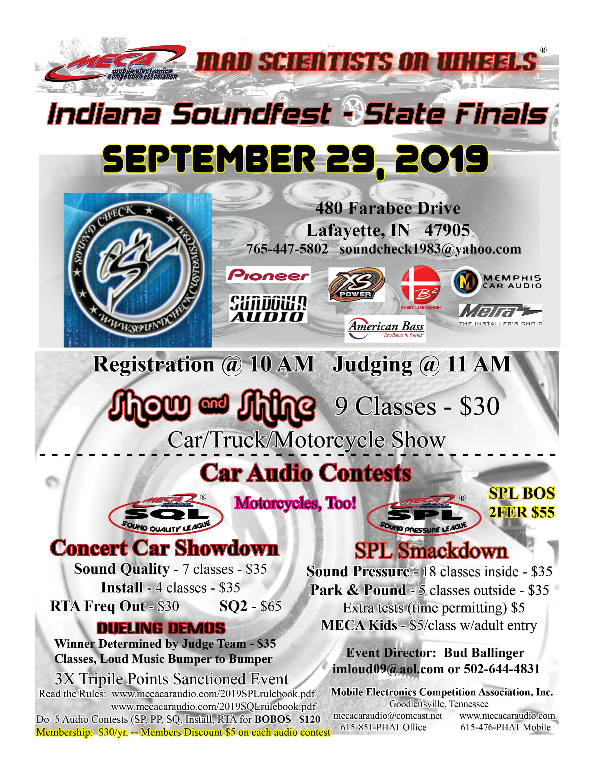 Indiana Soundfest - State Finals Flyer