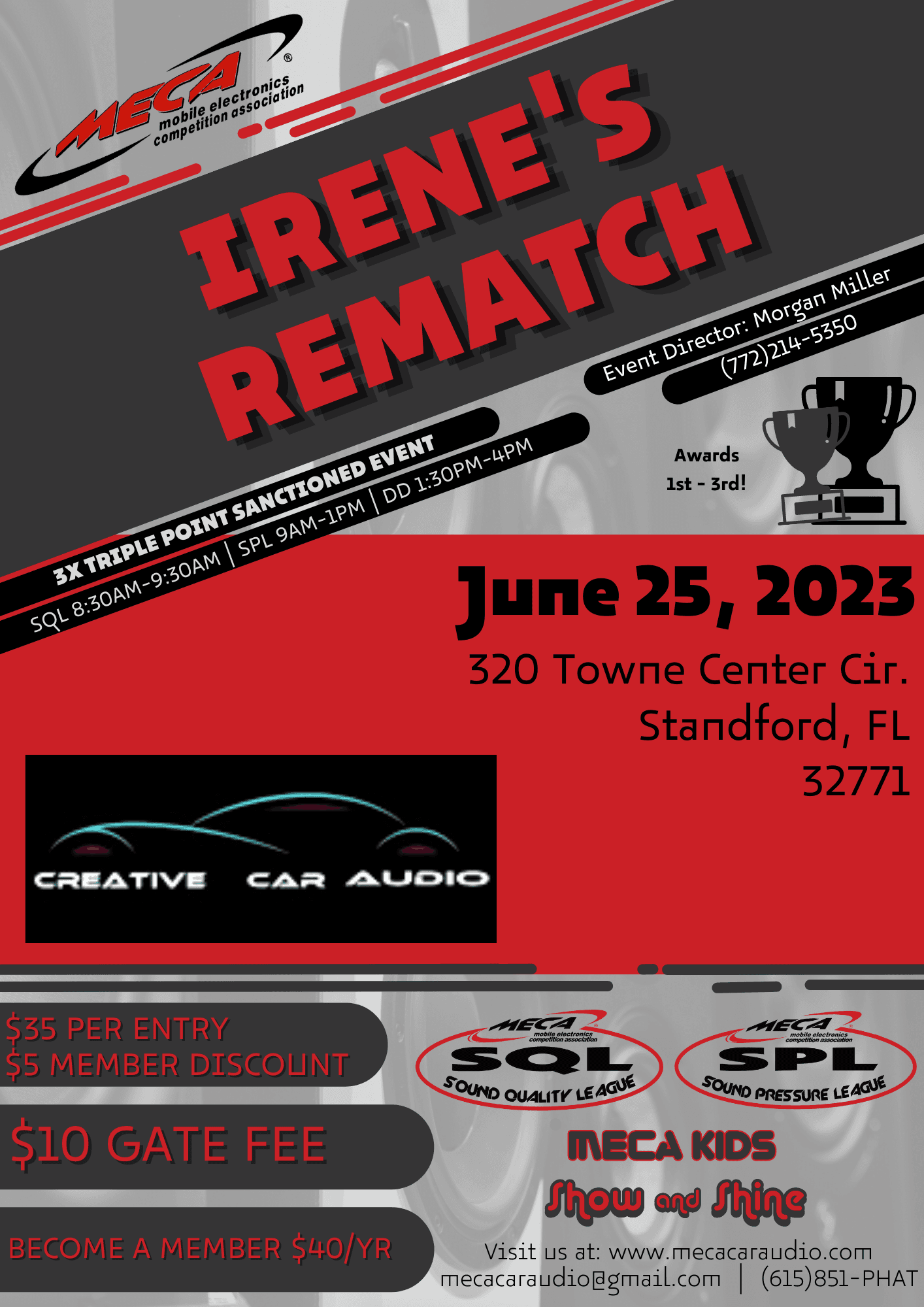 Irene's Rematch Flyer