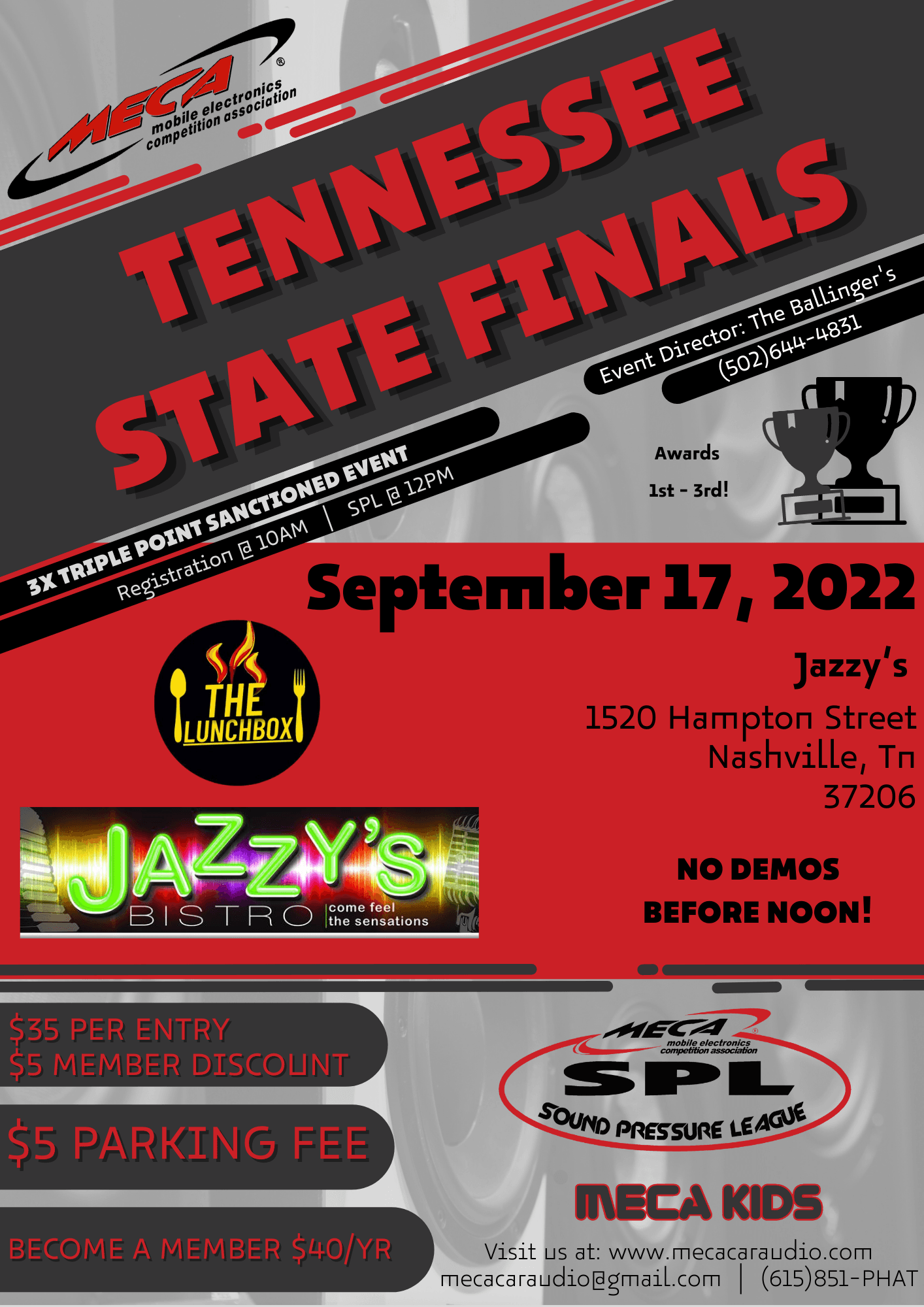 Tennessee State Finals Flyer