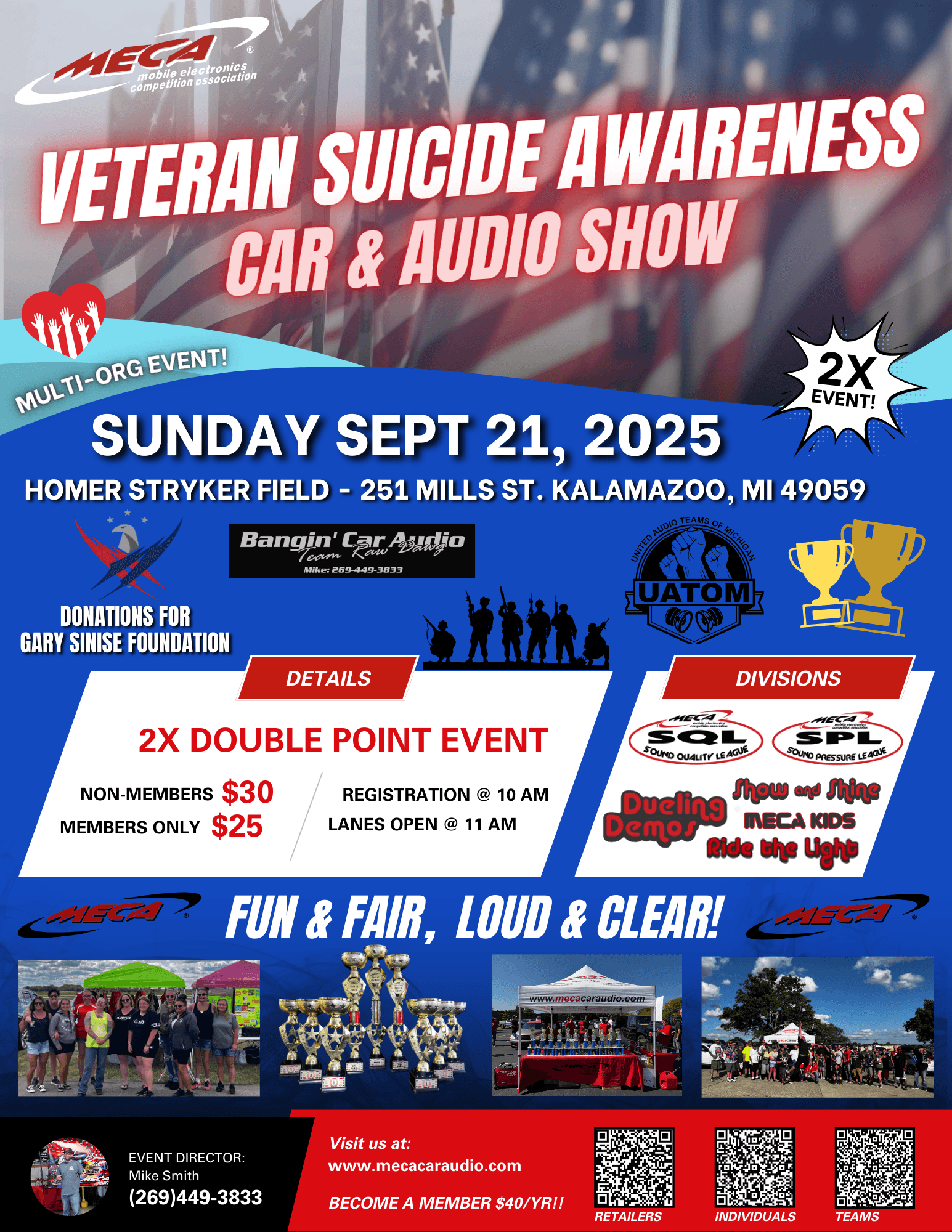 Veteran Suicide Awareness Car & Audio Show Flyer