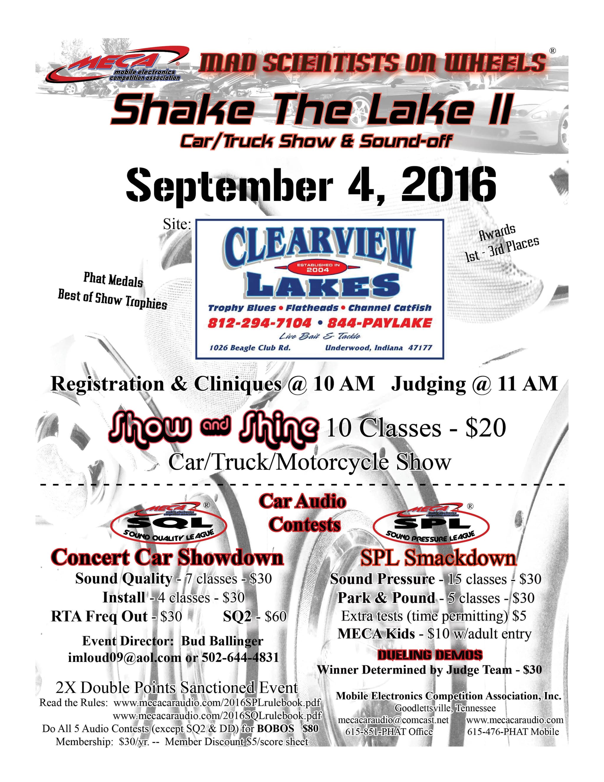 Shake The Lake II Flyer