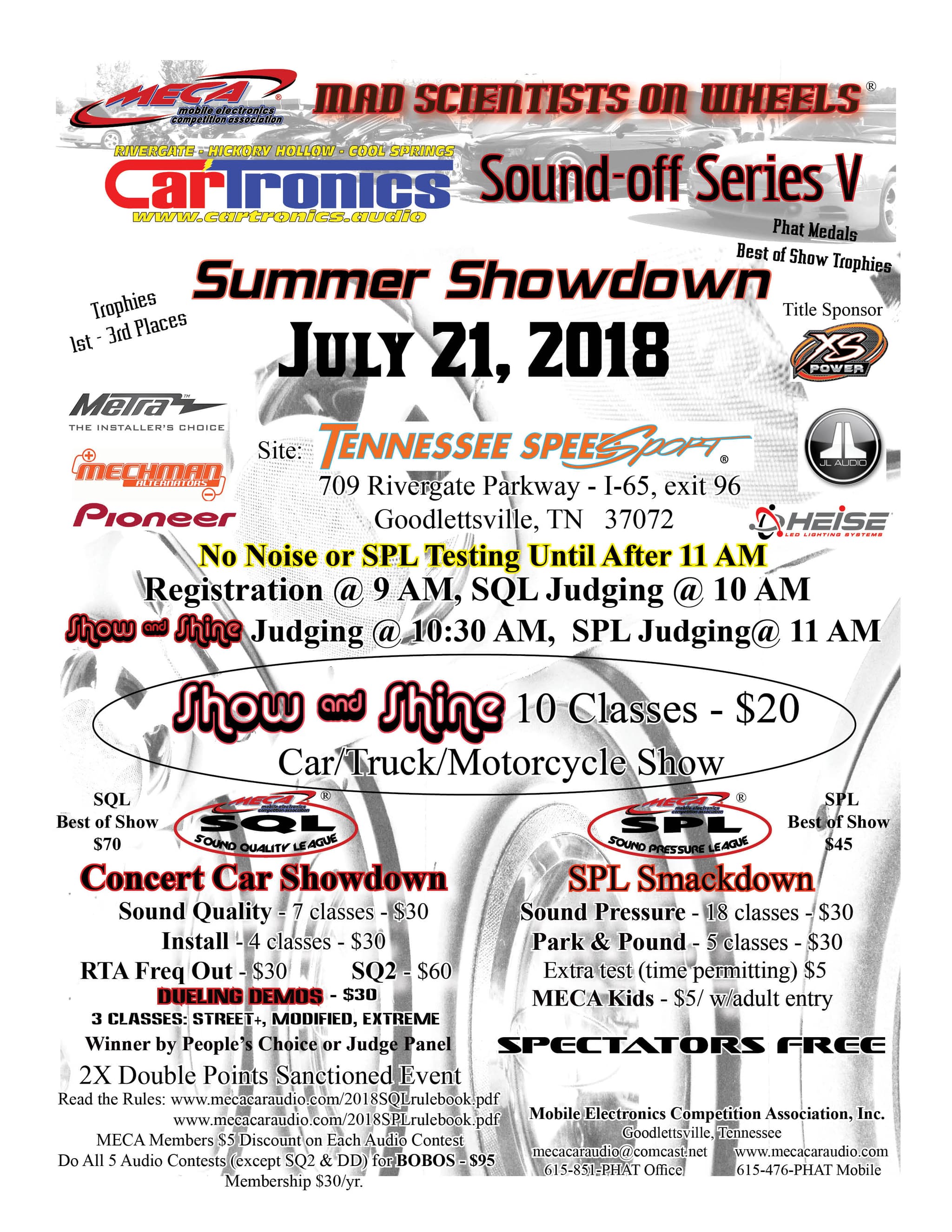 Summer Showdown Flyer