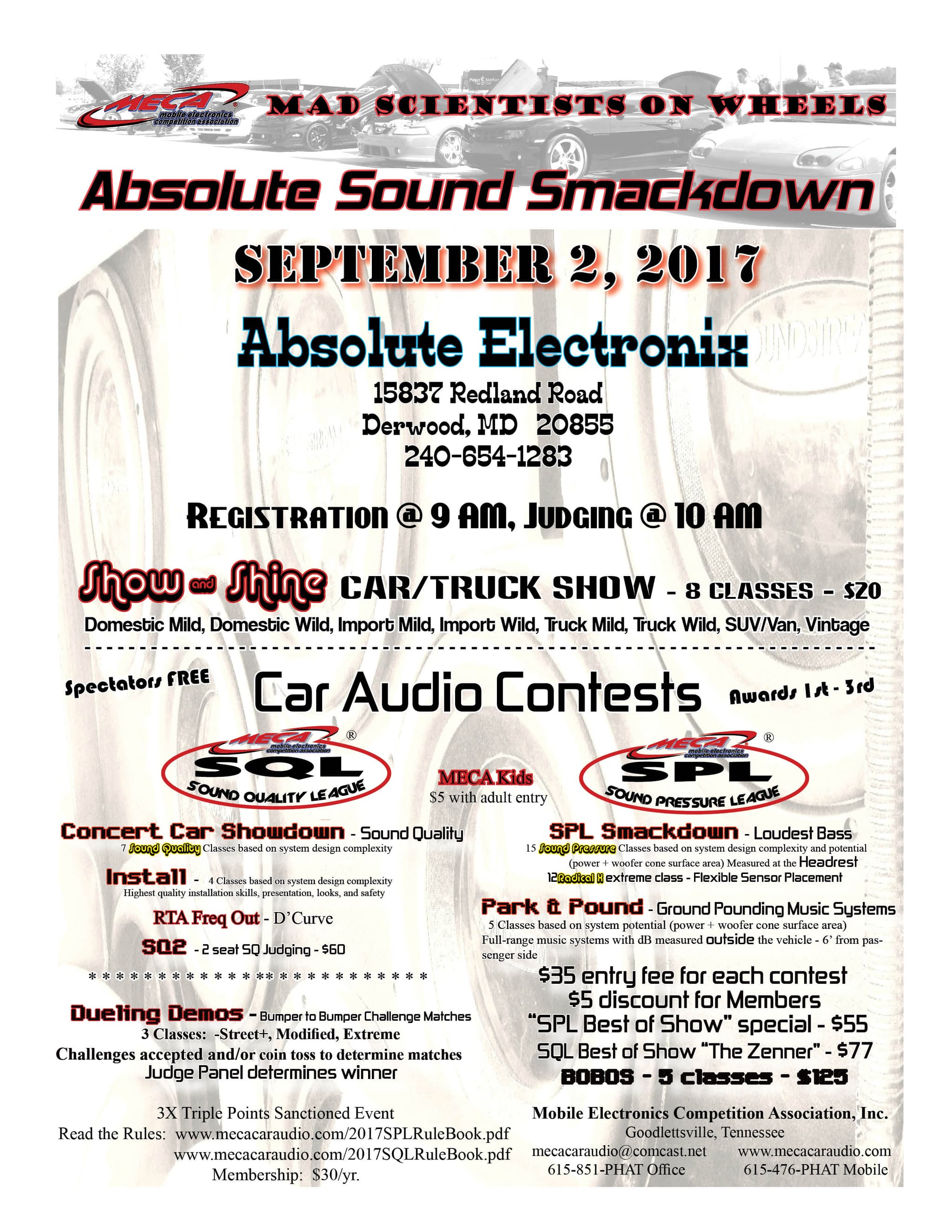 Absolute Sound Smackdown Flyer