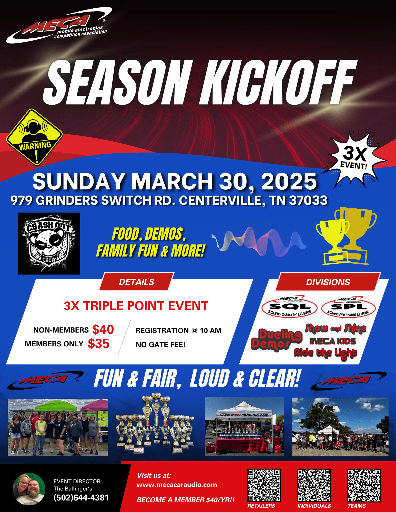 Season Kickoff (date changed due to points) Flyer