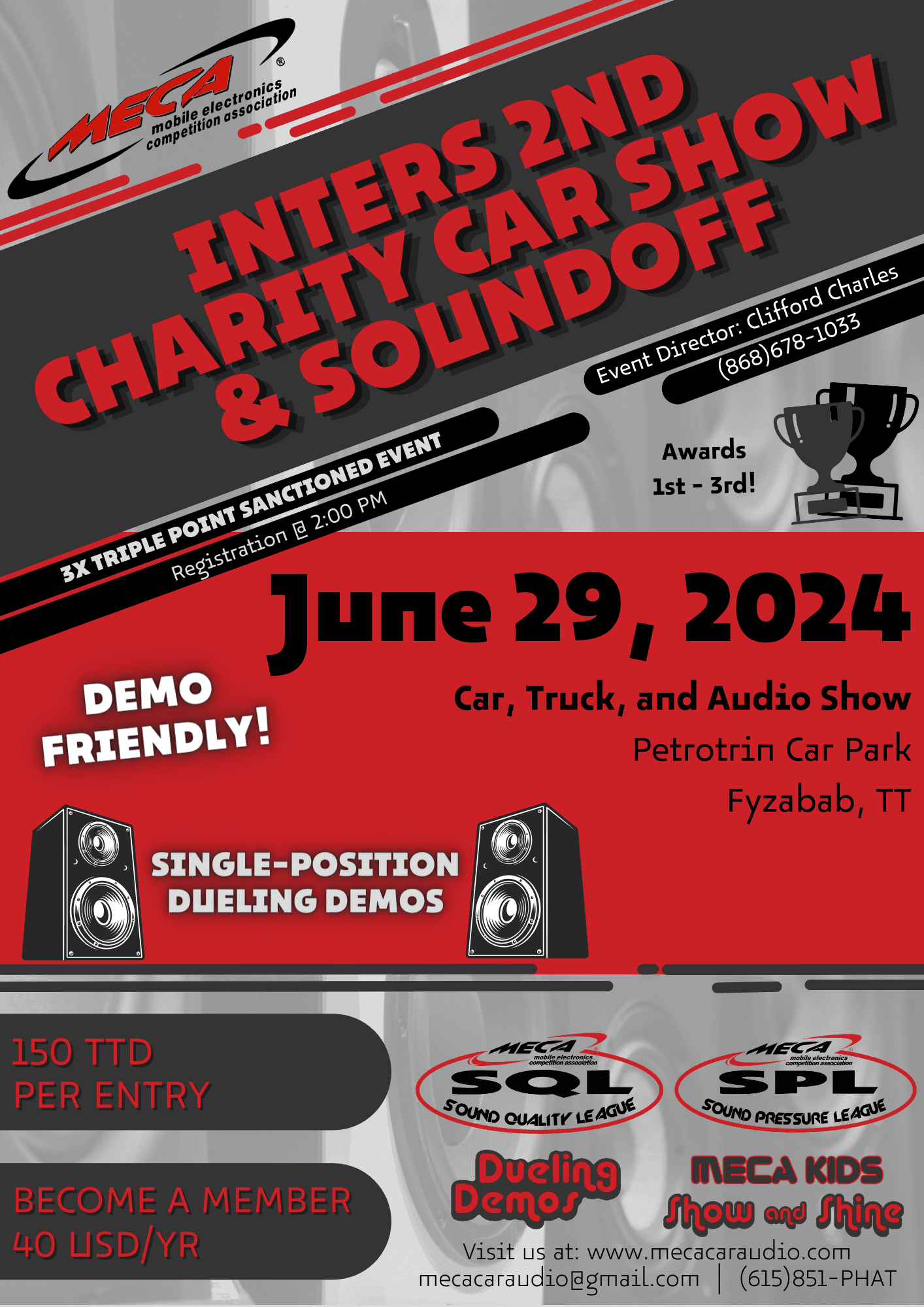 Inters 2nd Charity Car Show & Soundoff Flyer