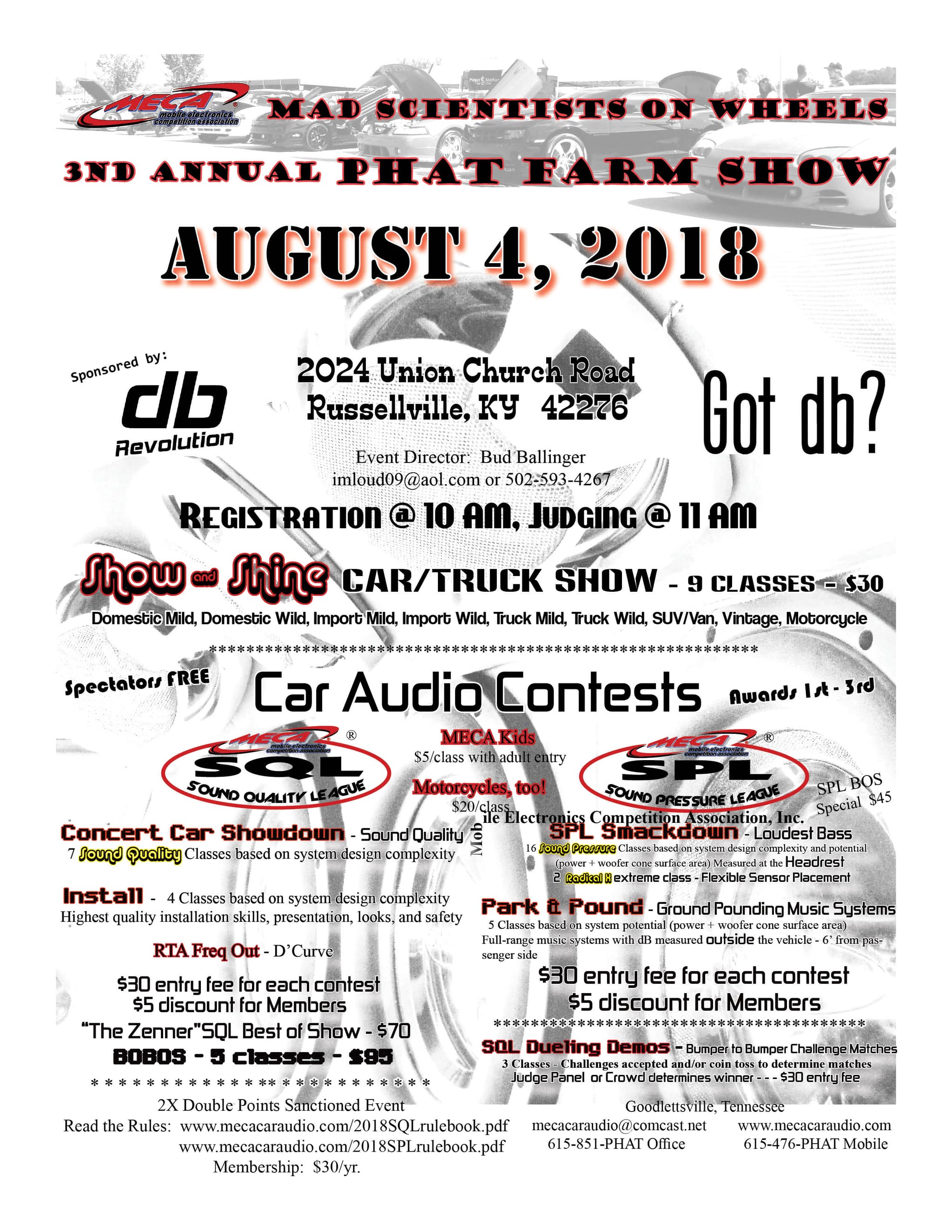 3rd Annual Phat Farm Show Flyer