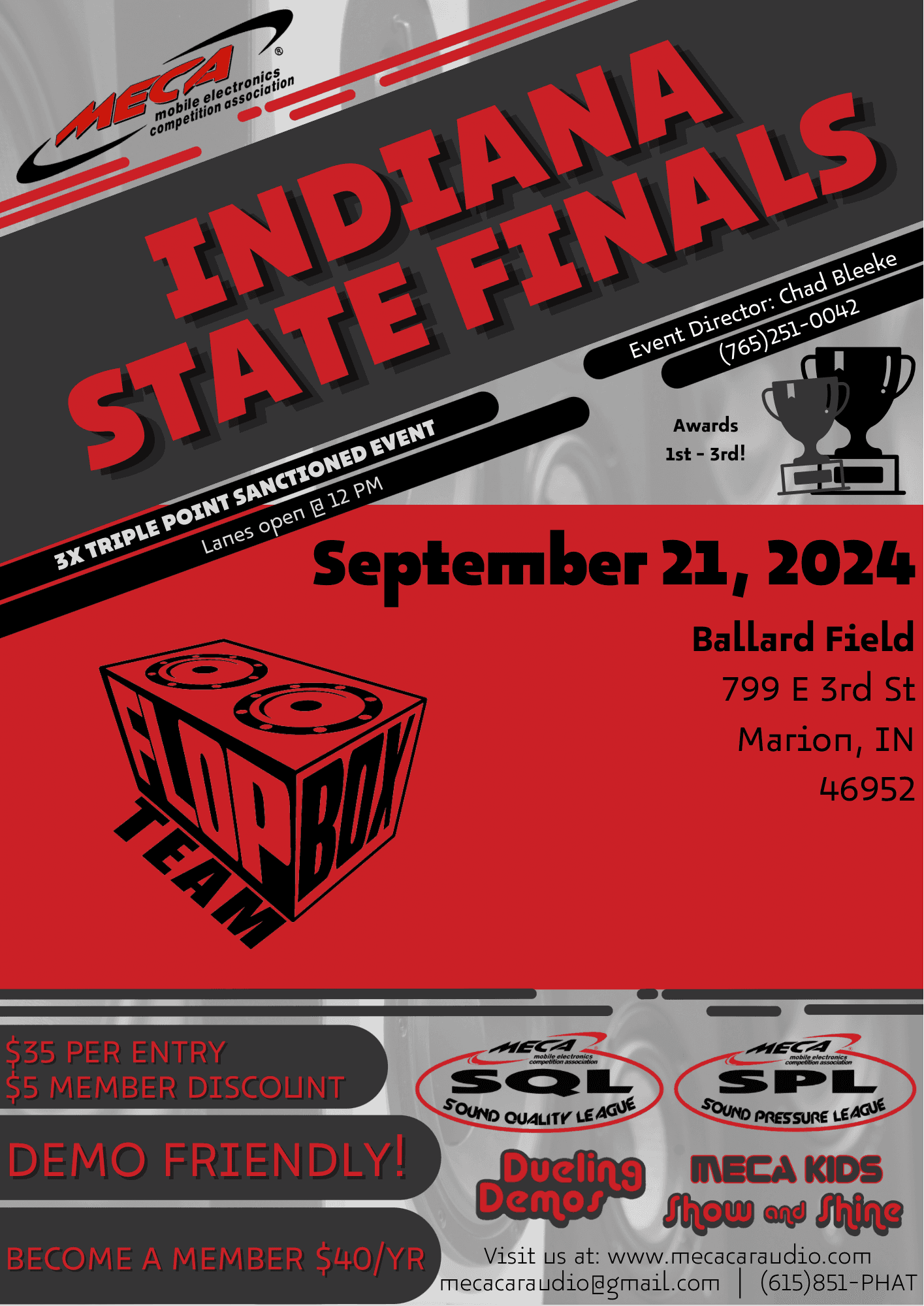 Indiana State Finals Flyer