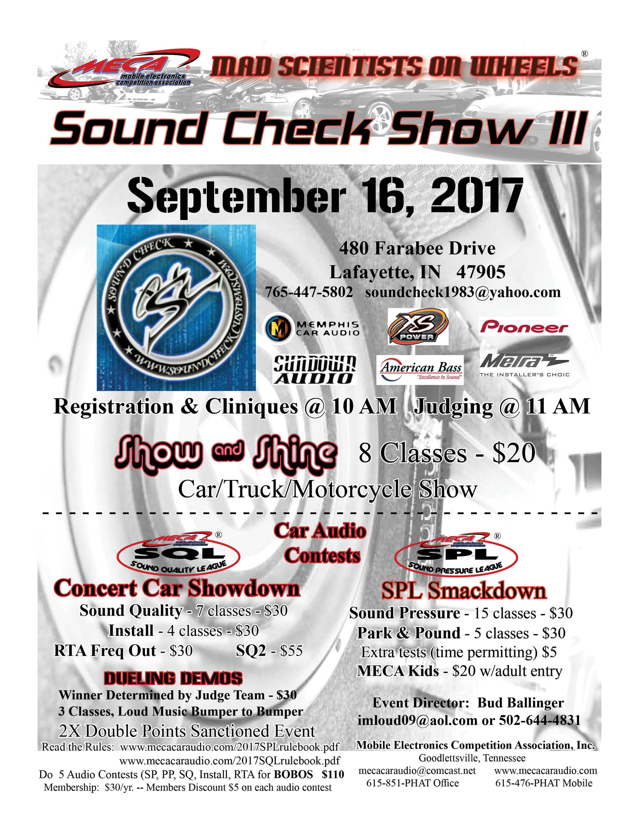 Sound Check Show III Flyer