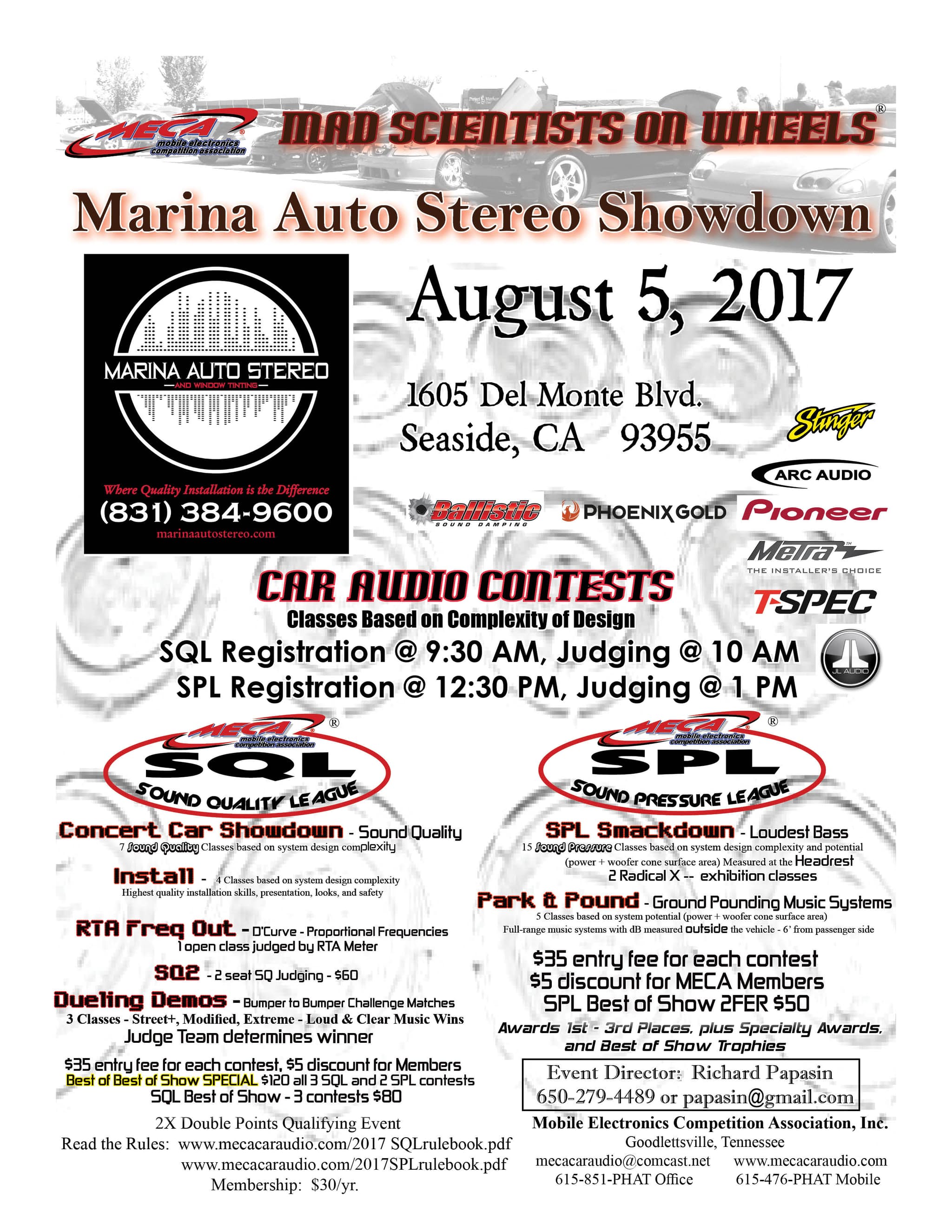 Marina Auto Stereo Showdown 2 Flyer
