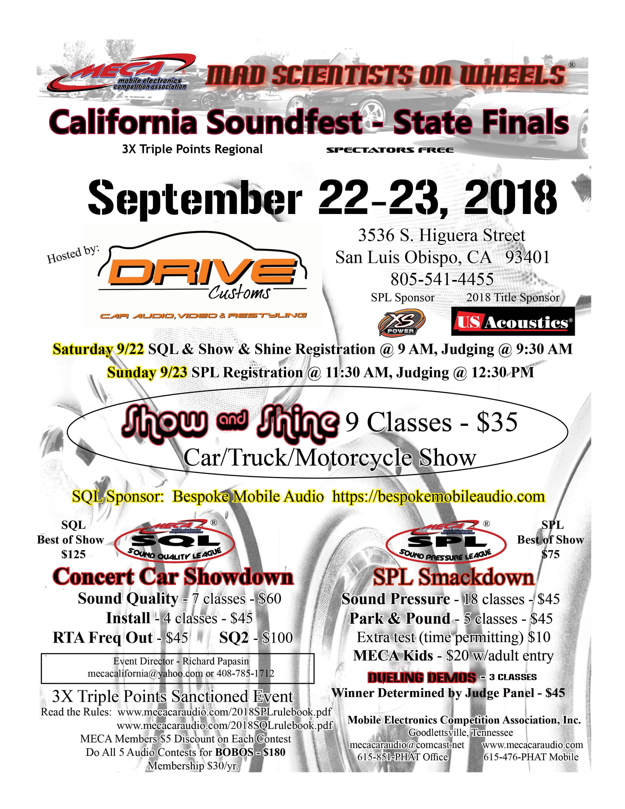 California Soundfest - State Finals Flyer