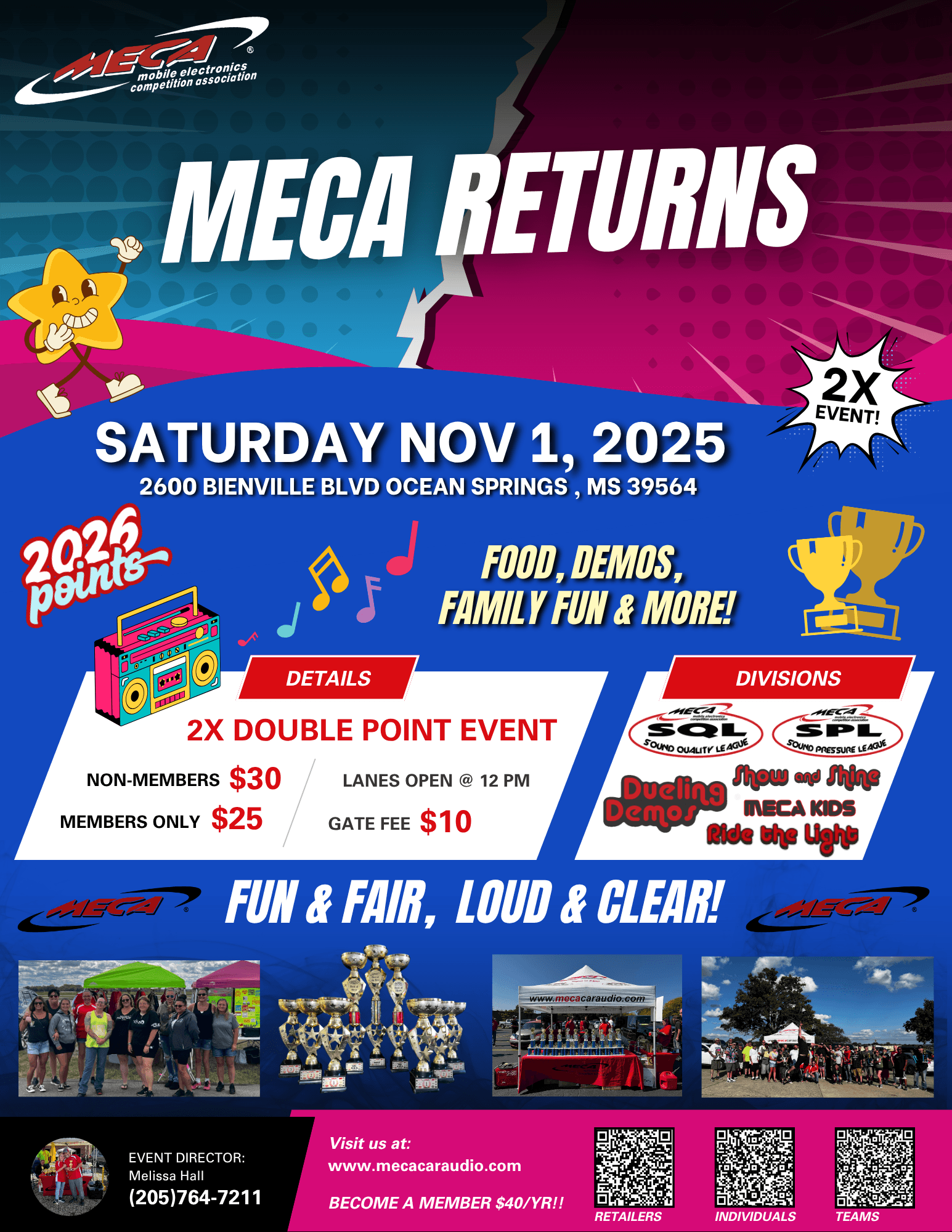 MECA RETURNS Flyer