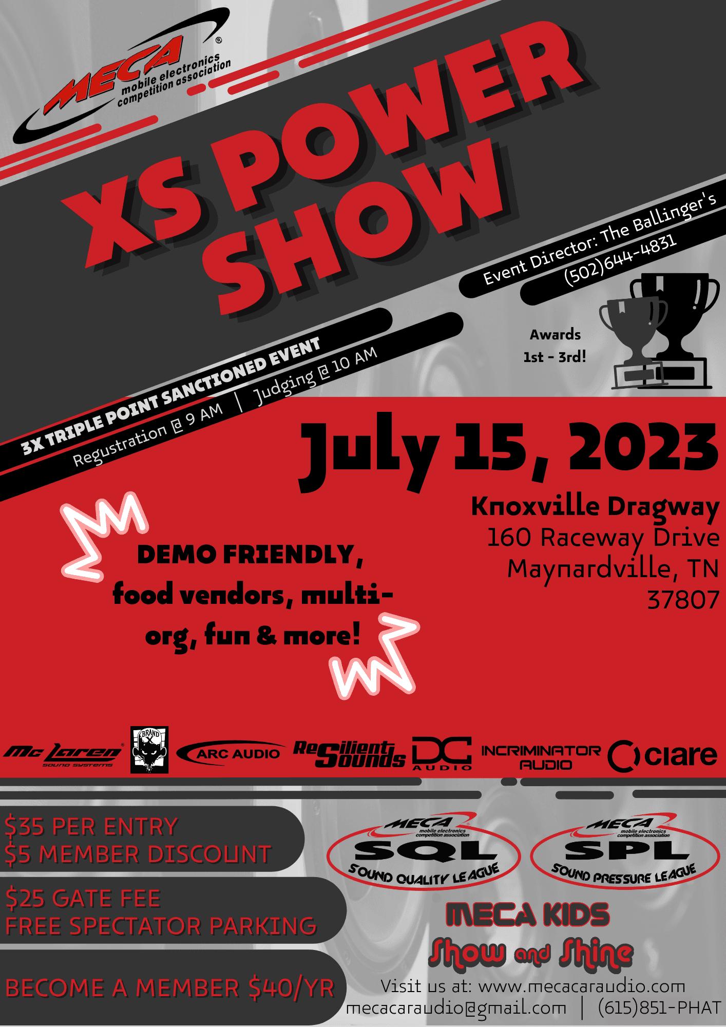 XS Power Show Flyer
