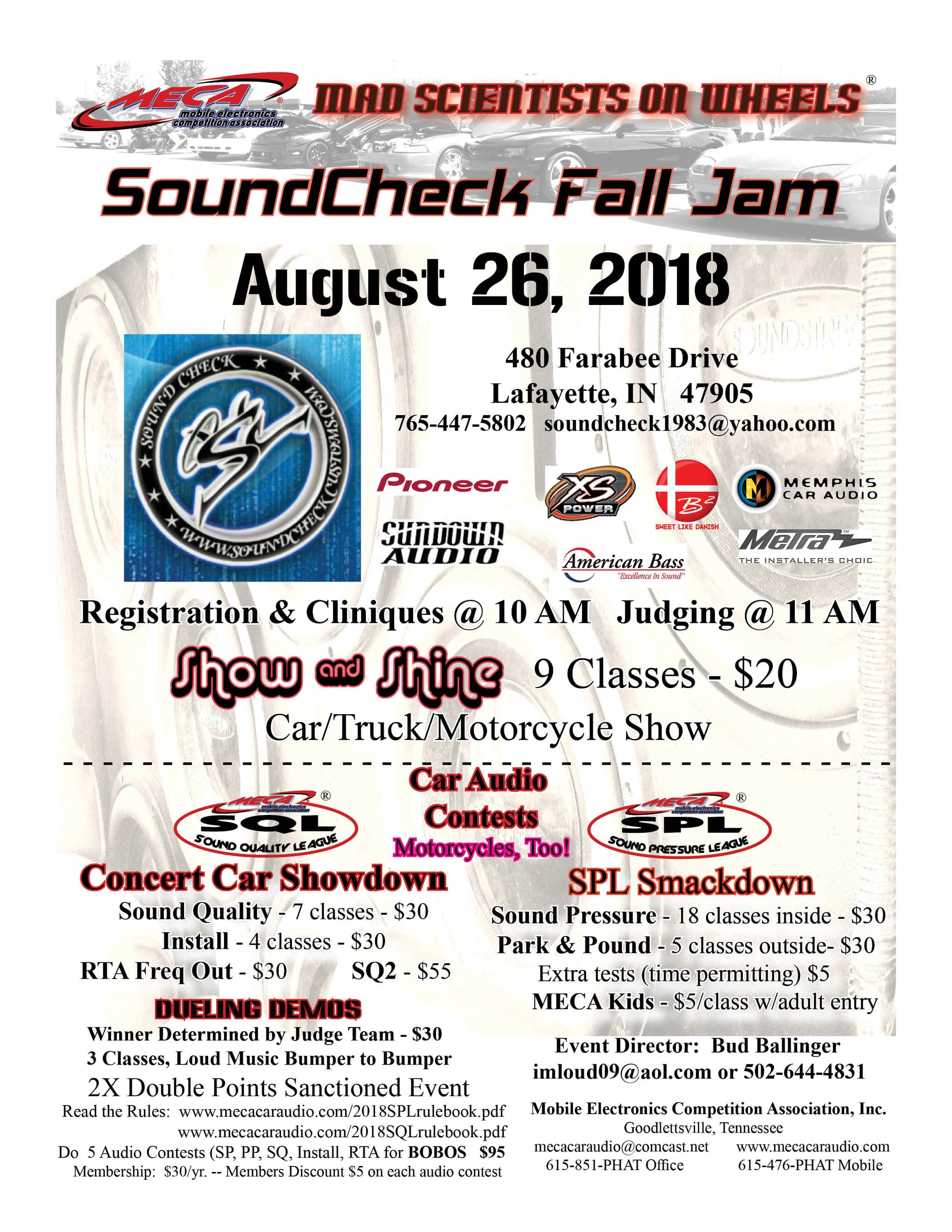 SoundCheck Fall Jam Flyer