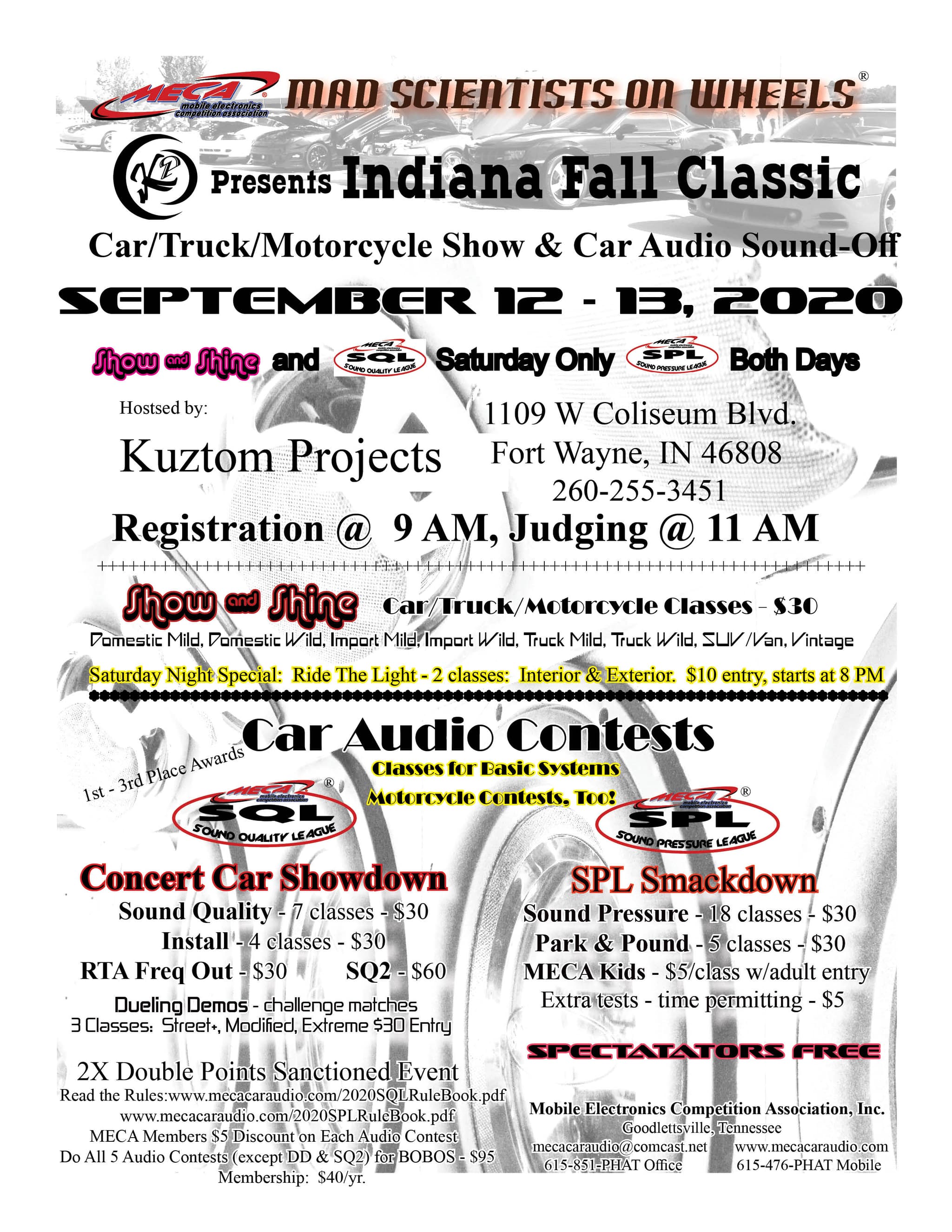 Indiana Fall Classic Flyer