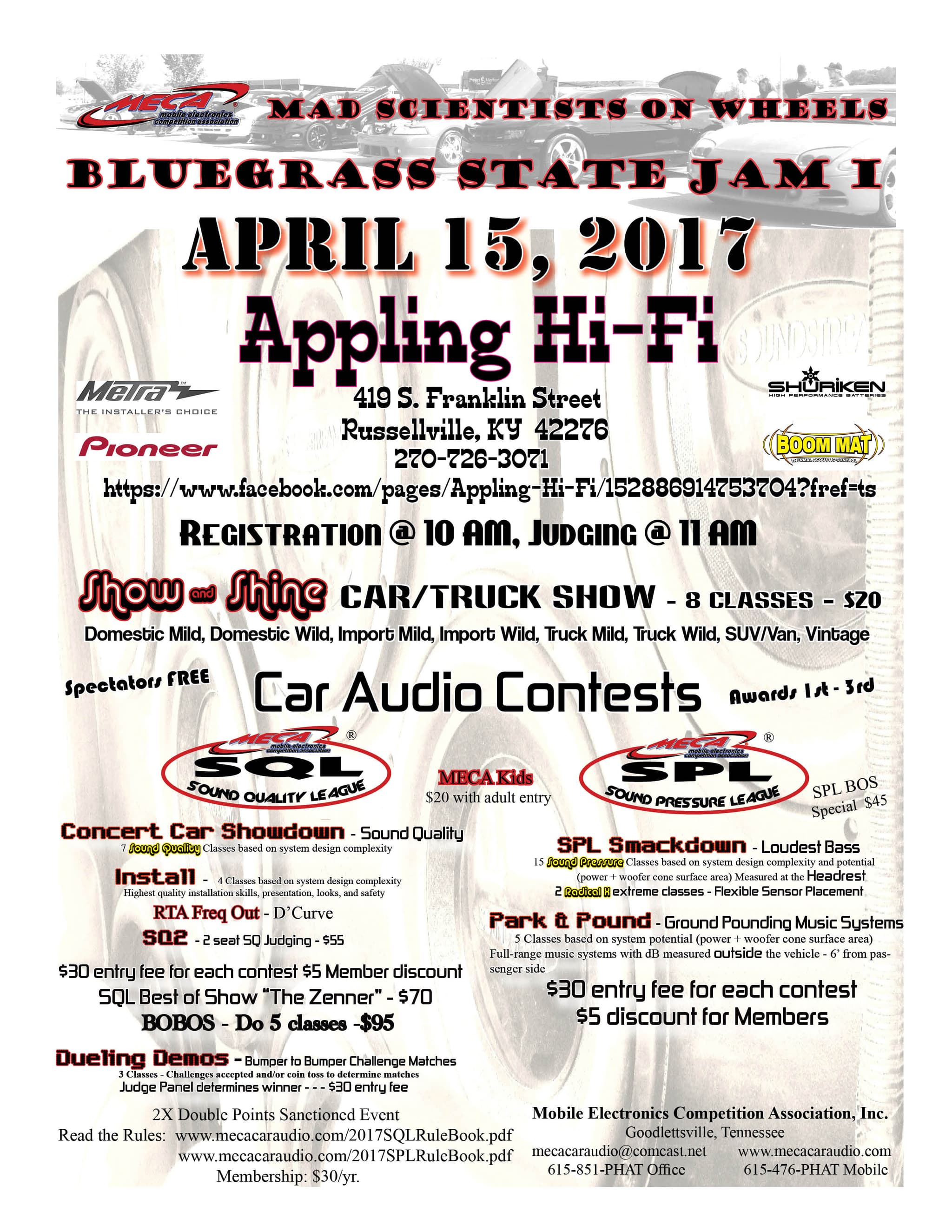 Bluegrass State Jam I Flyer