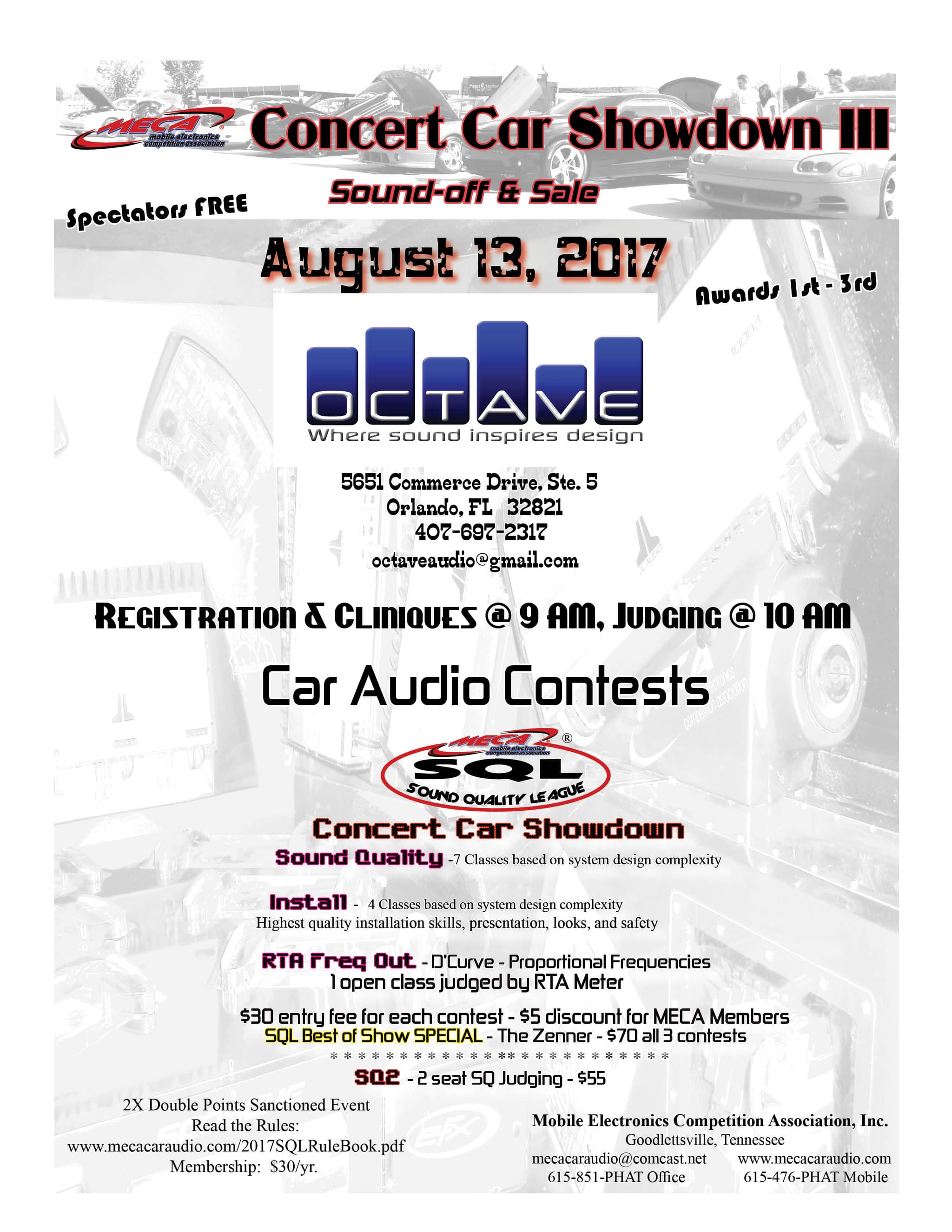 Concert Car Showdown III Flyer