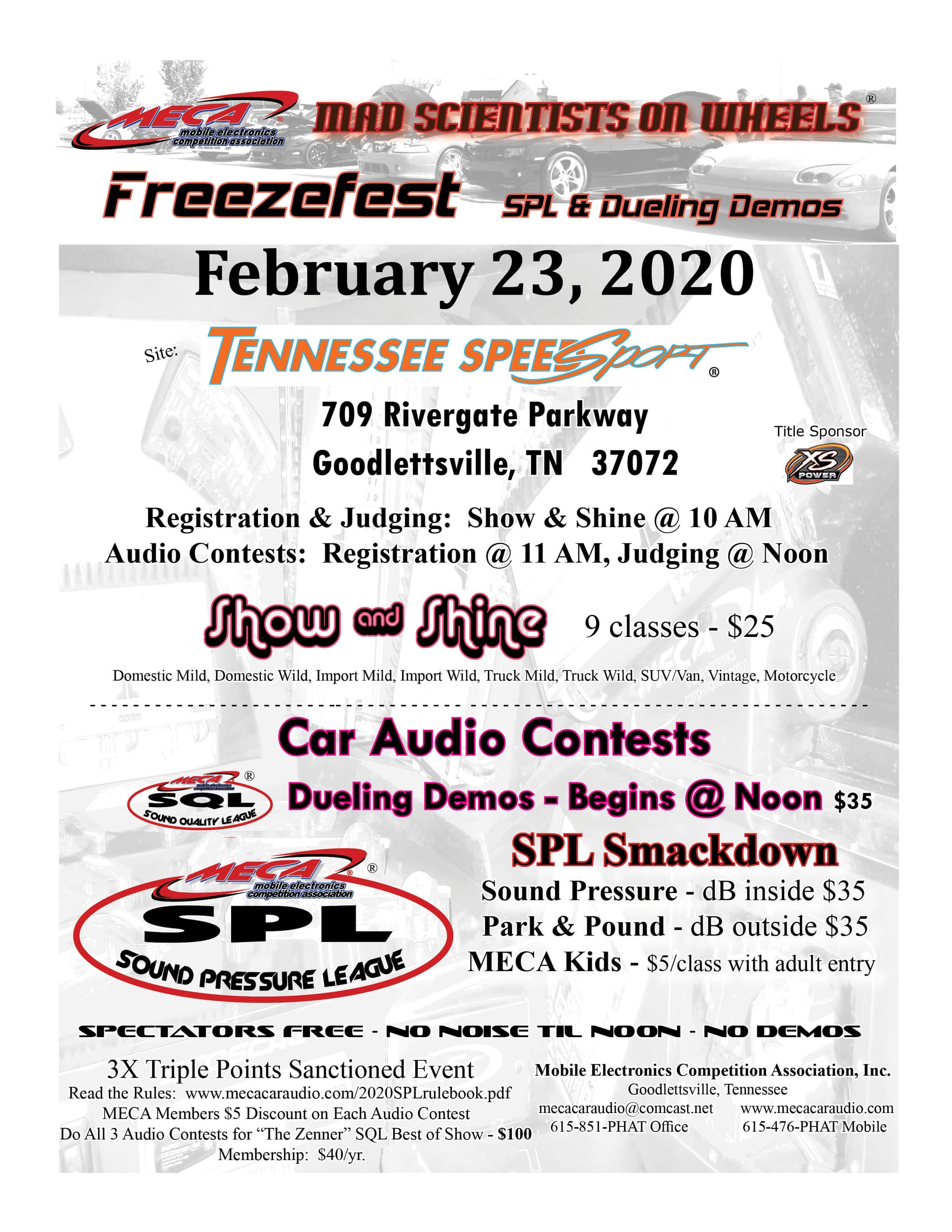 Freezefest SPL & Dueling Demos Flyer