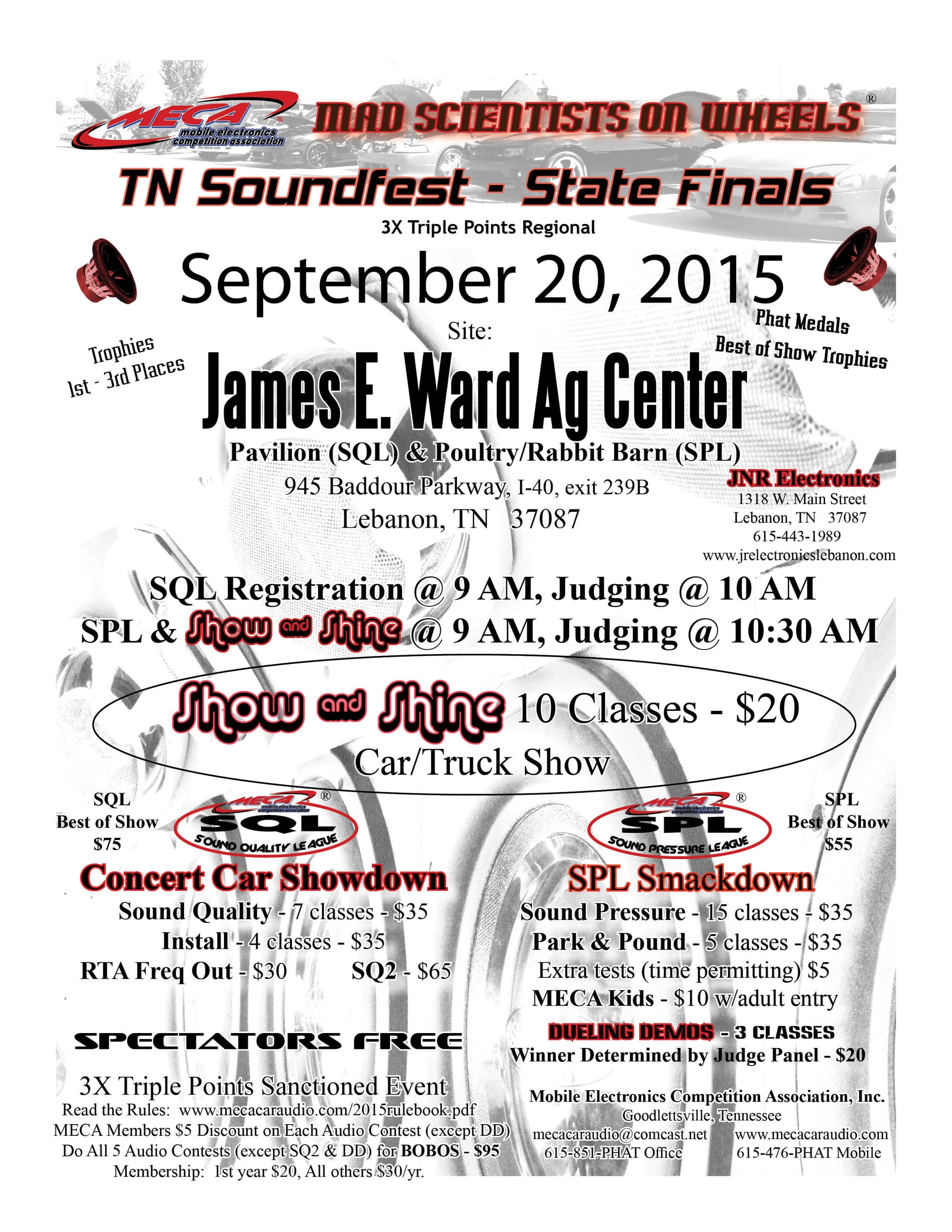 Tennessee Soundfest - State Finals Flyer