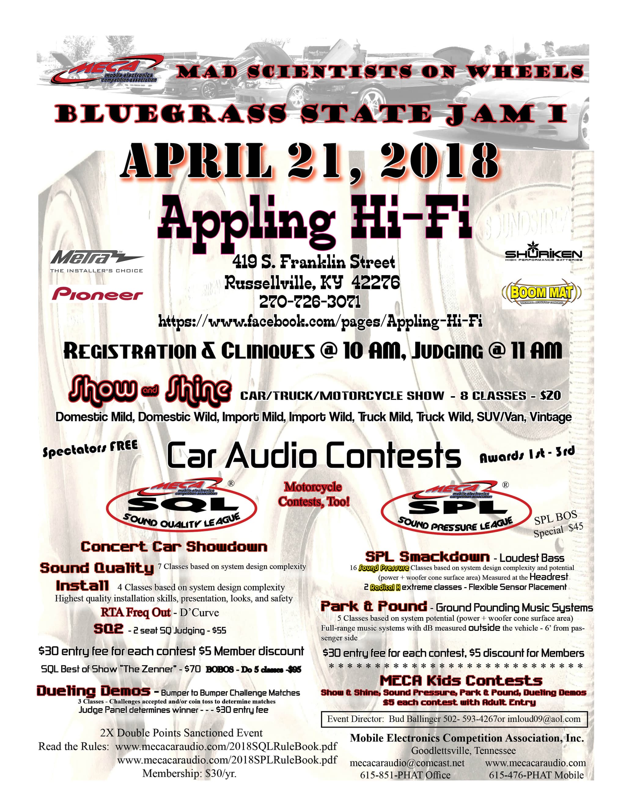 Bluegrass State Jam I Flyer