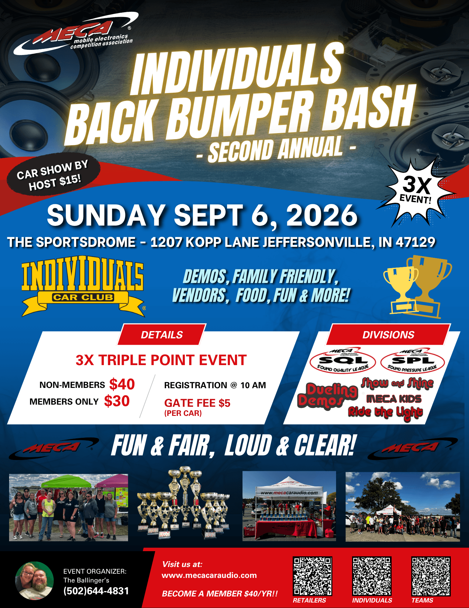 INDIVIDUALS BACK BUMPER BASH Flyer