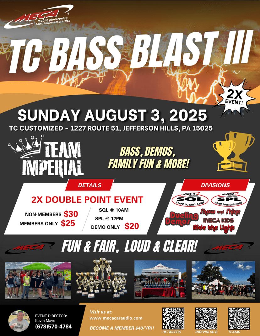 TC Bass Blast III Flyer