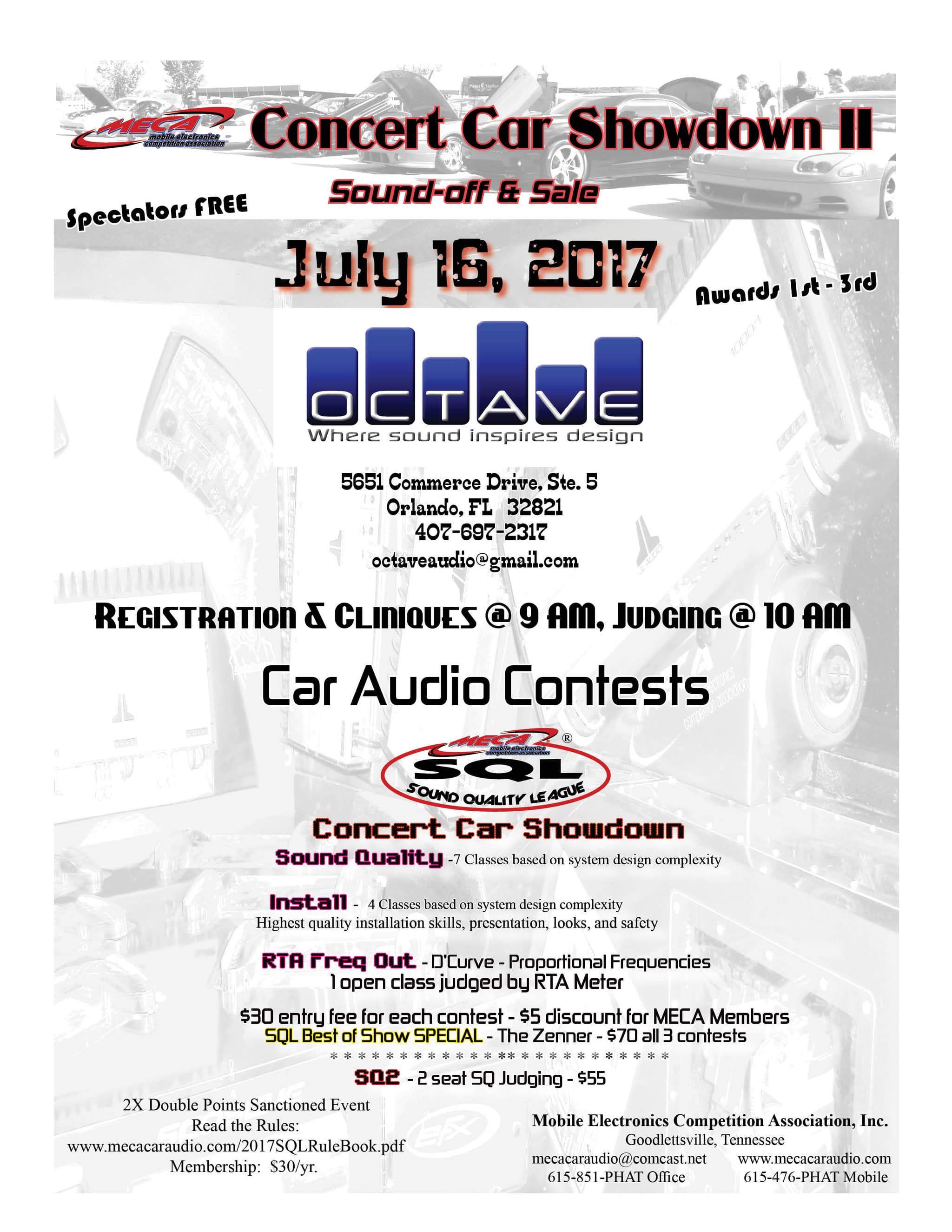 Concert Car Showdown II Flyer