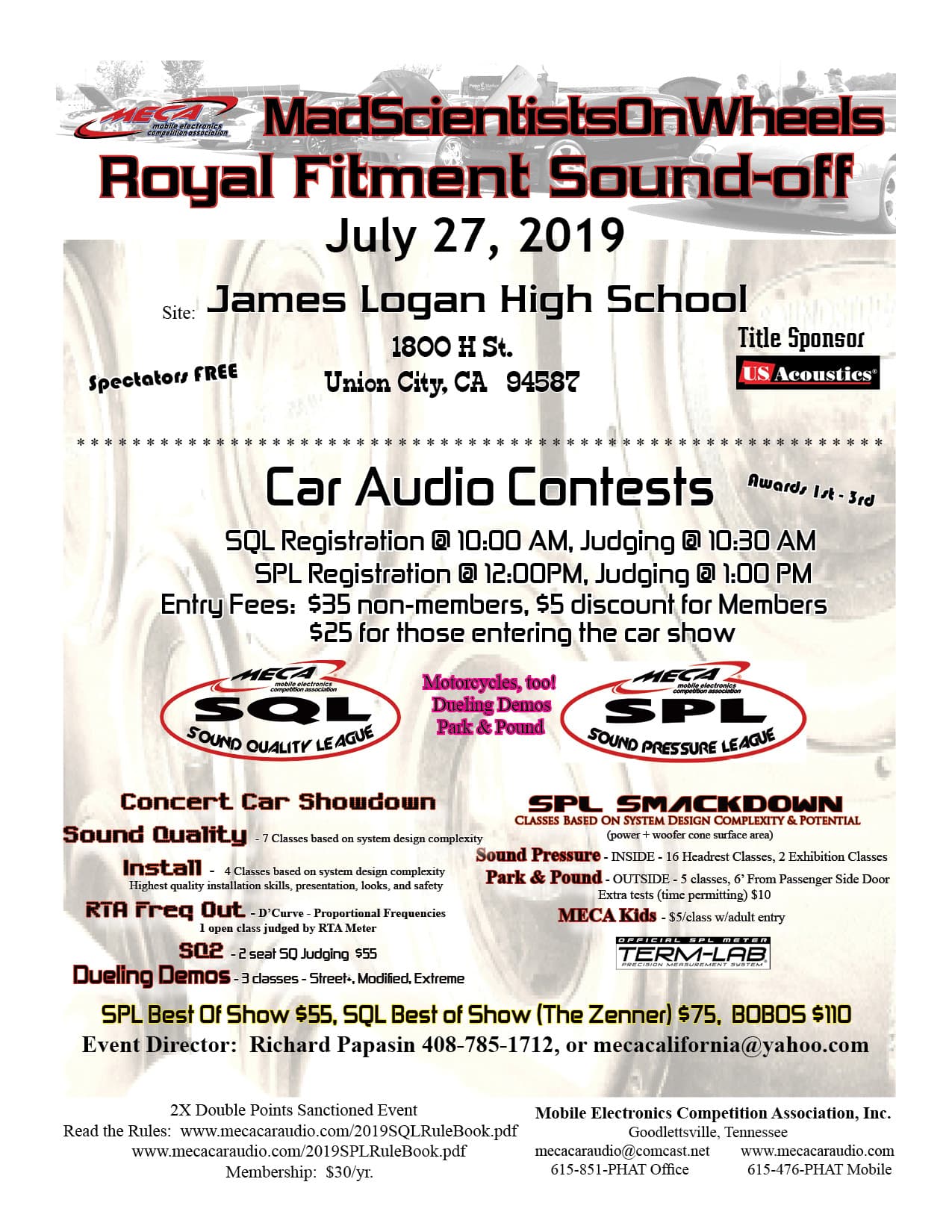 MECA @ Royal Fitment 2019 Flyer