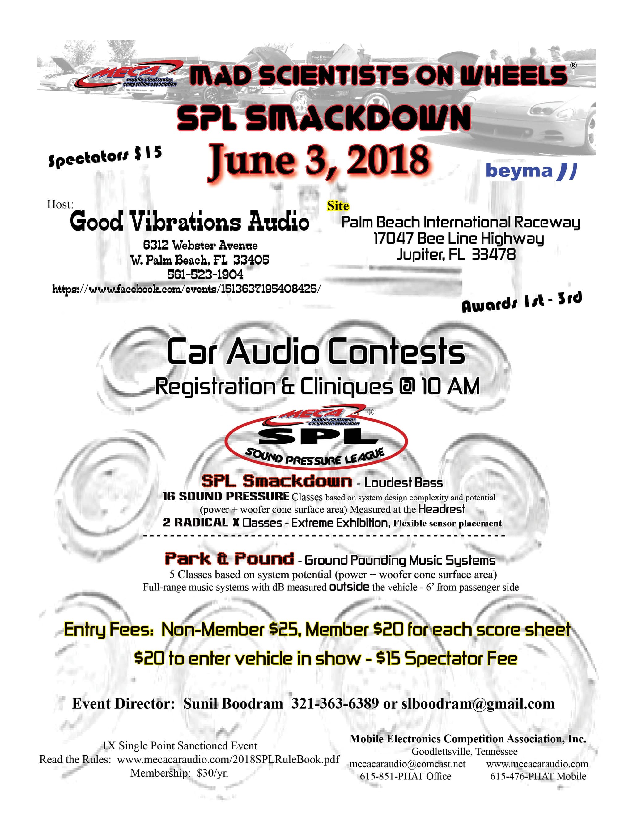 Good Vibrations SPL Smackdown Flyer