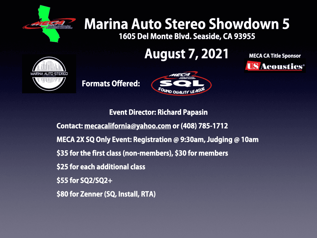 Marina Auto Stereo Showdown 5 Flyer