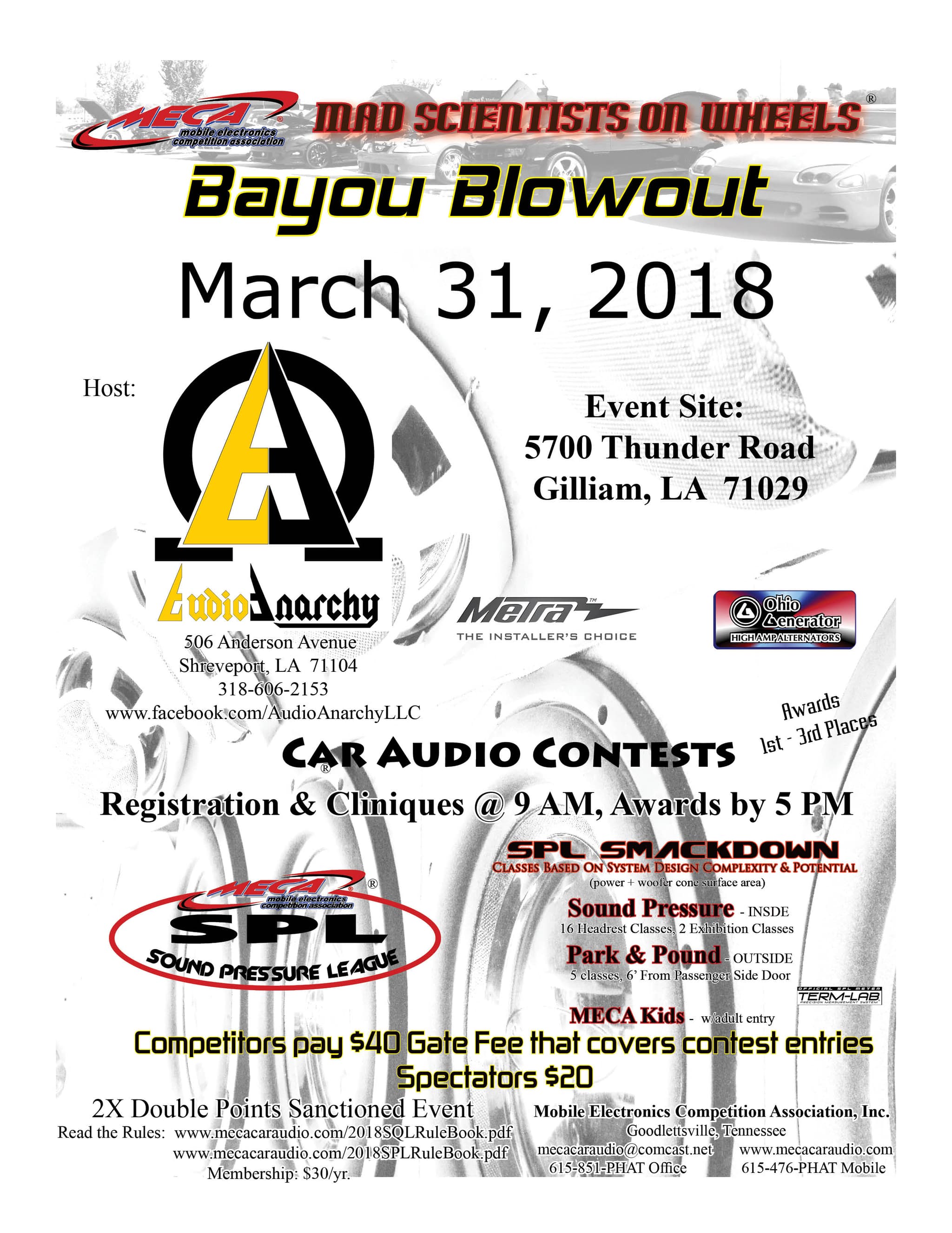Bayou Blowout Flyer