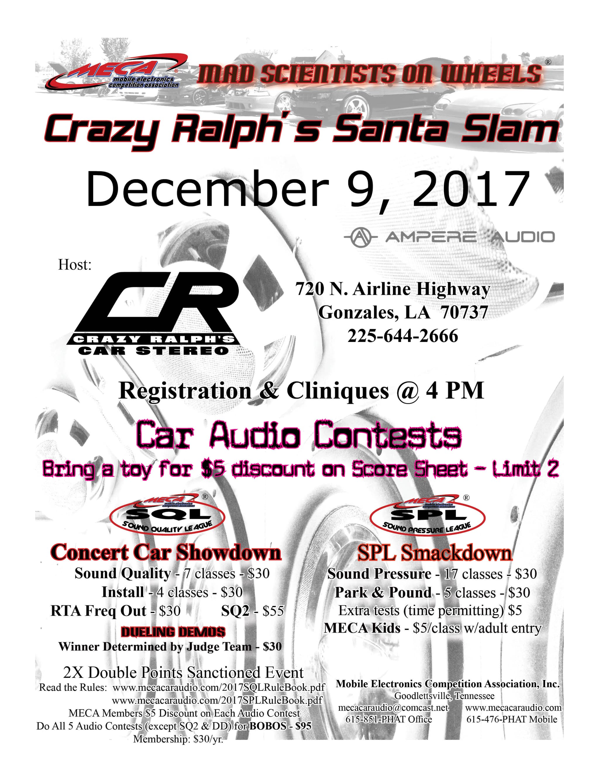 Crazy Ralph's Santa Slam Flyer