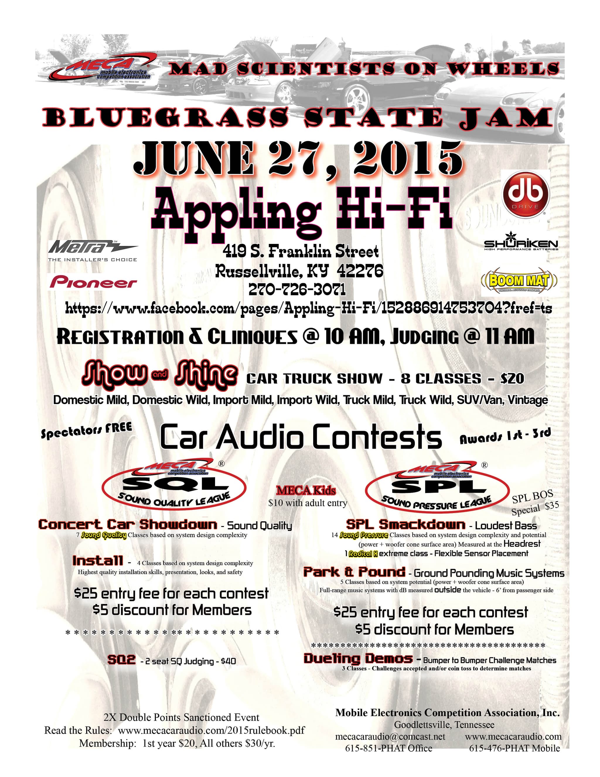 Bluegrass State Jam Flyer