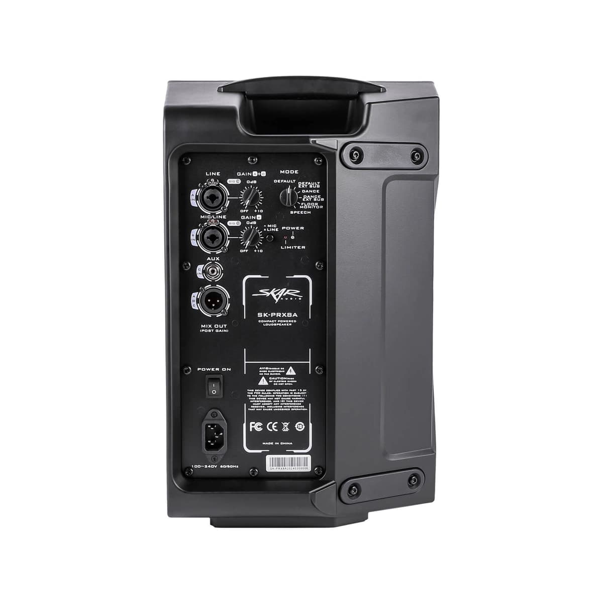 Skar Audio SK-PRX8A | 8" 600 Watt Active 2-Way PA Loudspeaker