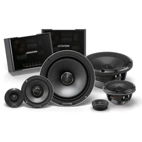 Hi-Res 6.5” 3-Way Slim-Fit Component Speaker Set