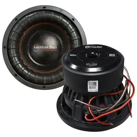 10" XFL Series 2000 Watt Dual 4 Ohm Car Subwoofer XFL-1044