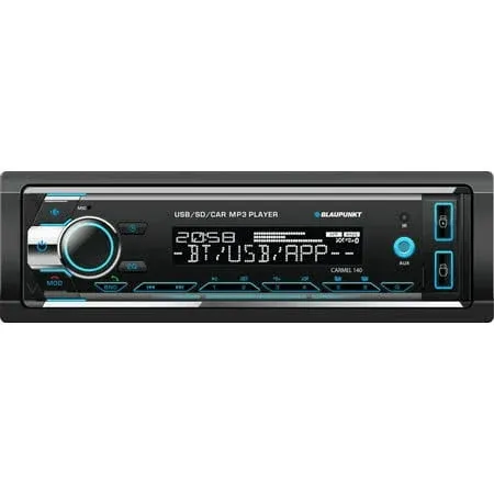 Carmel140 Single Din Detachable USB Bluetooth AM/FM Stereo Receiver
