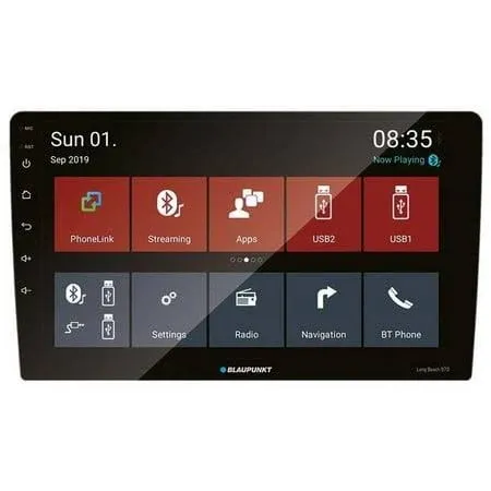Longbeach970 9 in. Double DIN Touchscreen Car Receiver with Wi-Fi Bluetooth USB
