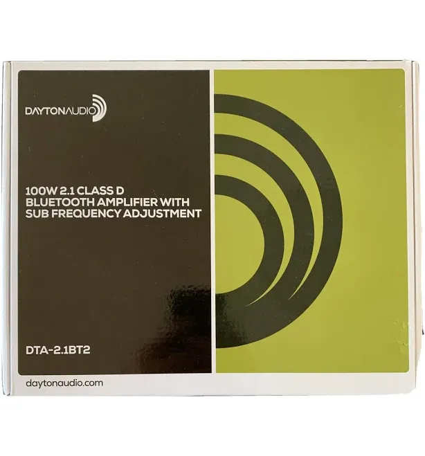 100W 2.1 Class D Bluetooth Amplifier with Sub Frequency Adjustment